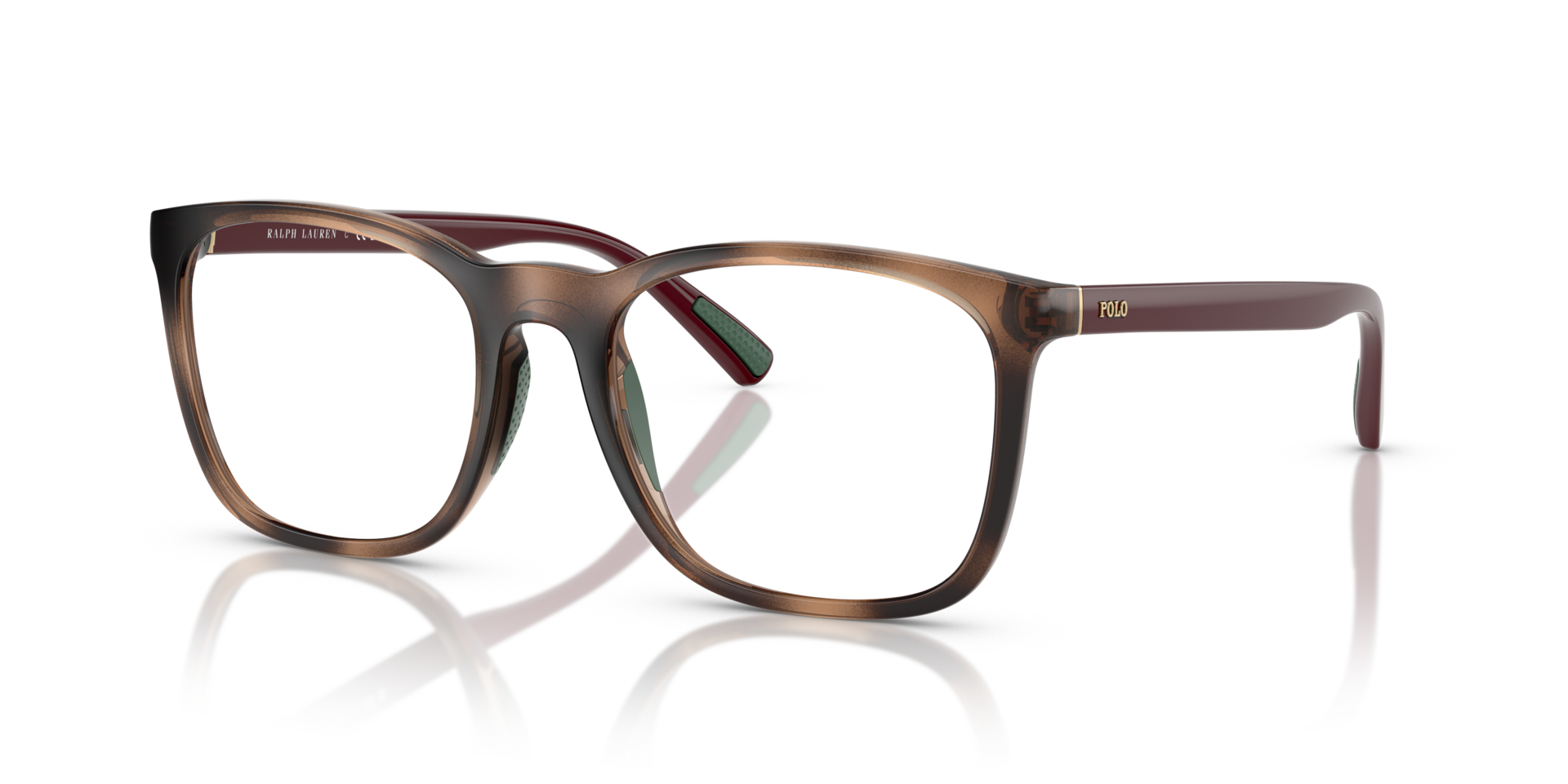 PH2281U Shiny Dark Havana PlasticEyeglass Frames for Glasses Direct, Angle View