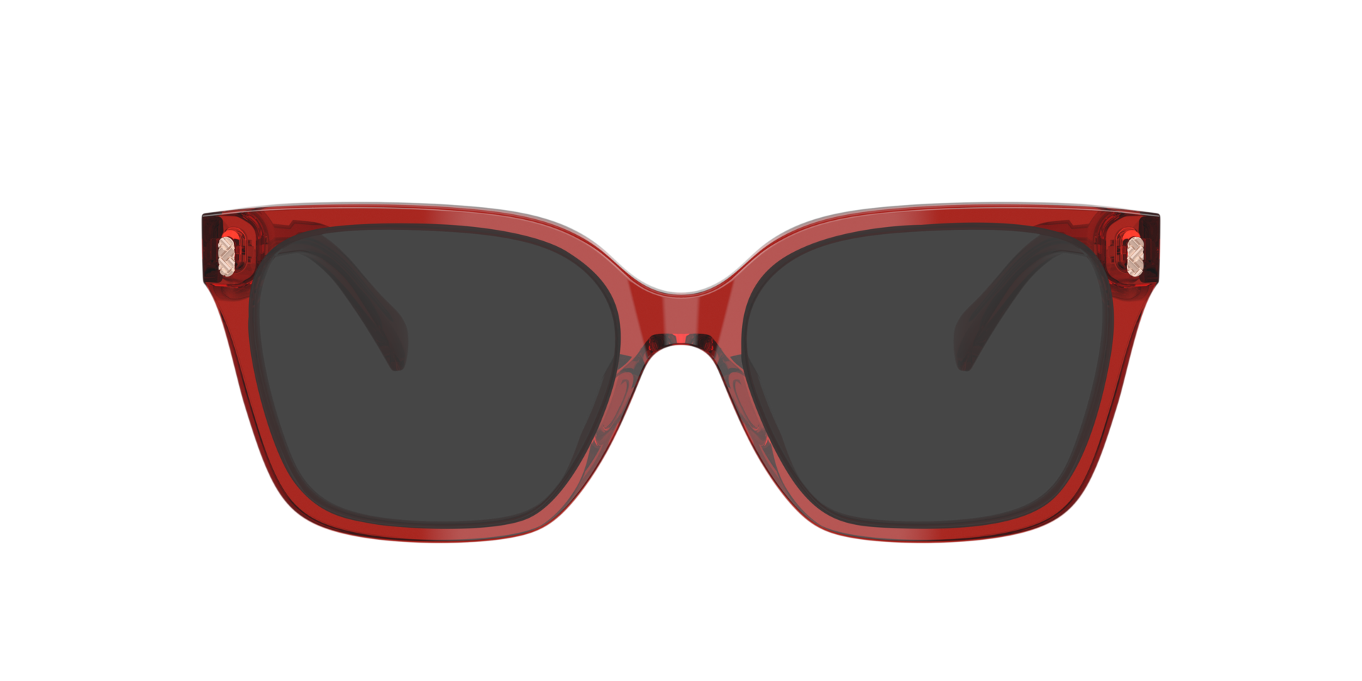 RA7158U Shiny Transparent Burgundy AcetateEyeglass Frames for Glasses Direct, with Tinted Lenses