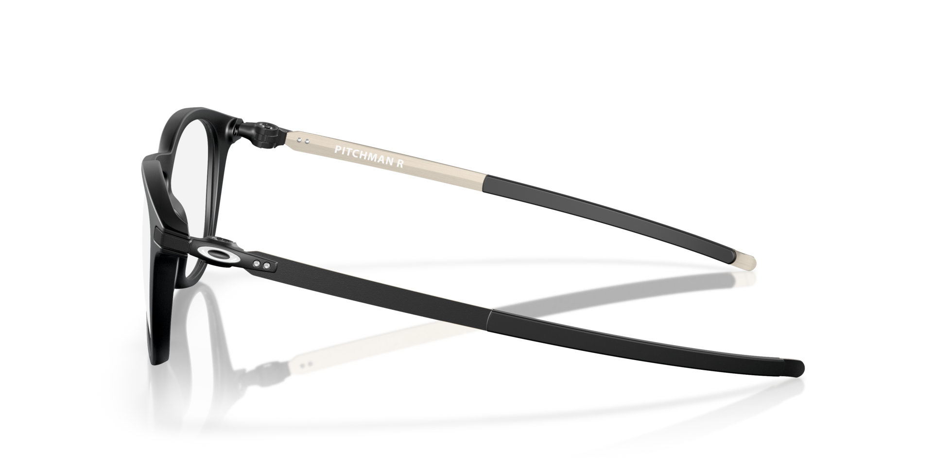 Pitchman™ R Satin Black PlasticEyeglass Frames for Glasses Direct, Side View