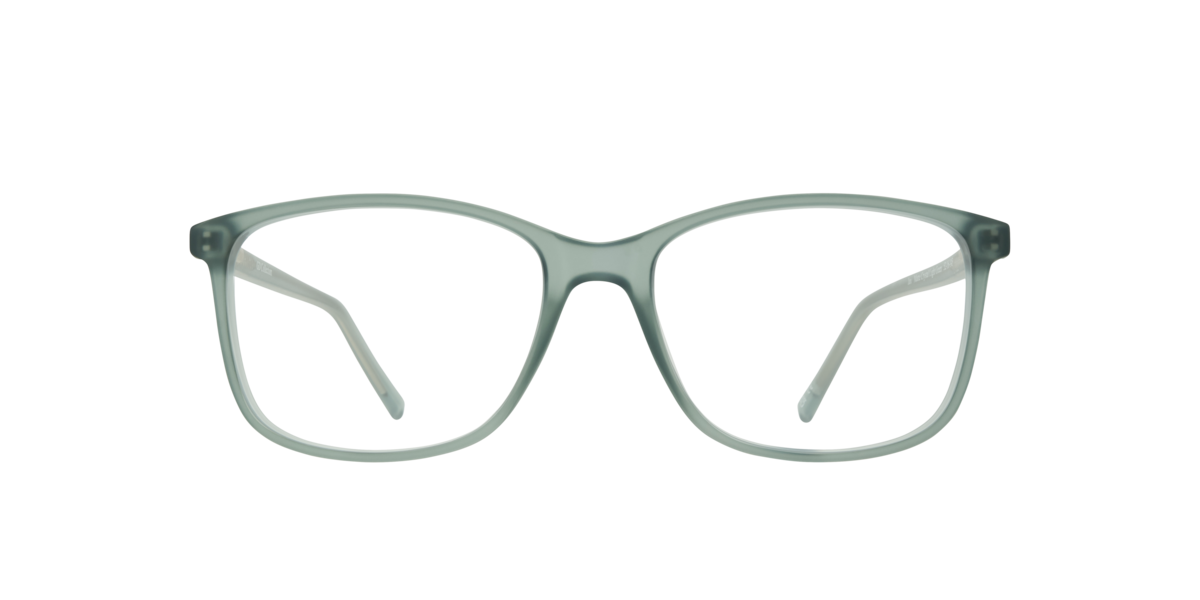 Matte Crystal Light Green rectangle Plastic eyeglasses Online - Full Rim - Jax