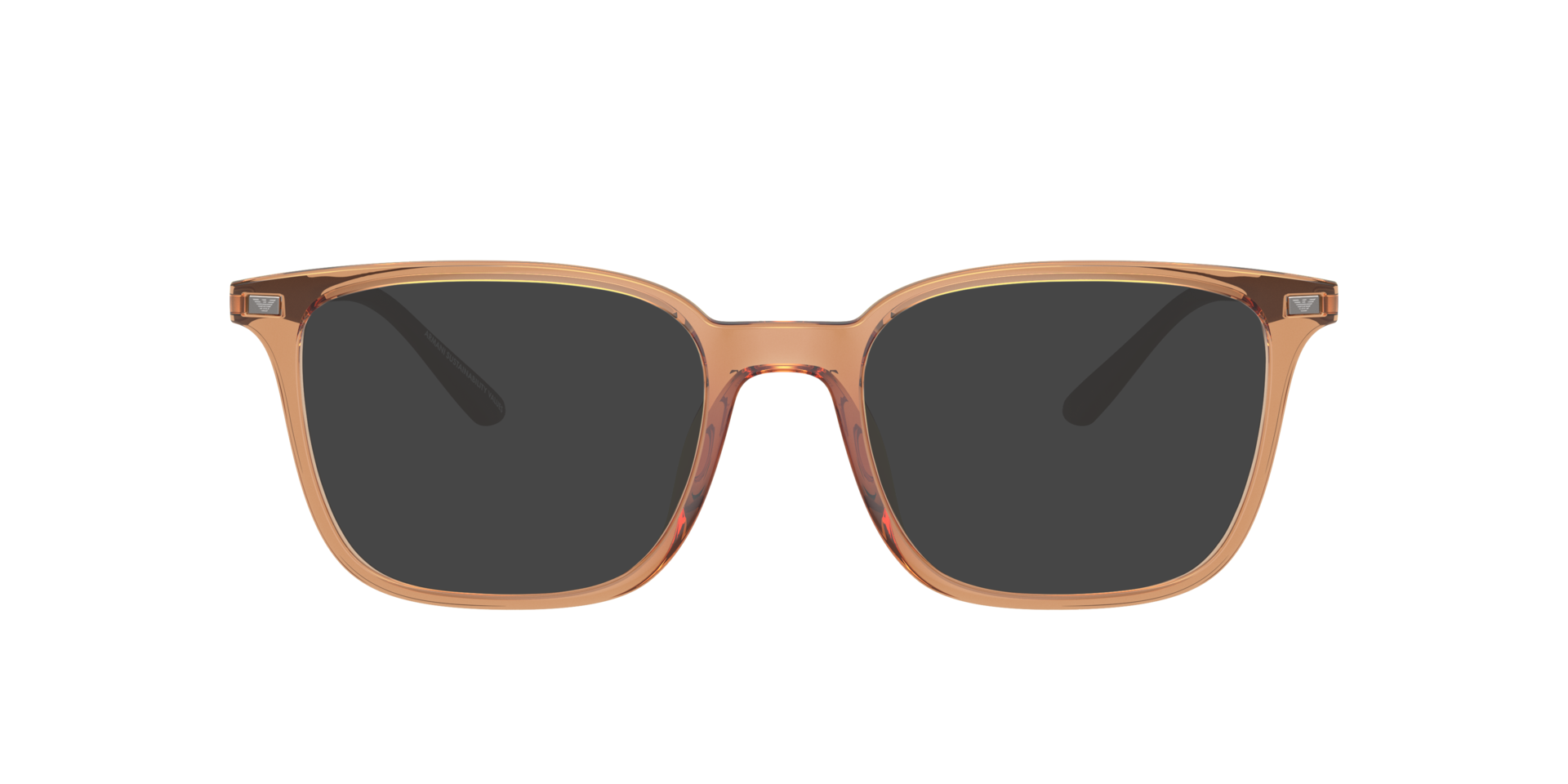 EA3242U Shiny Transparent Brown PlasticEyeglass Frames for Glasses Direct, with Tinted Lenses