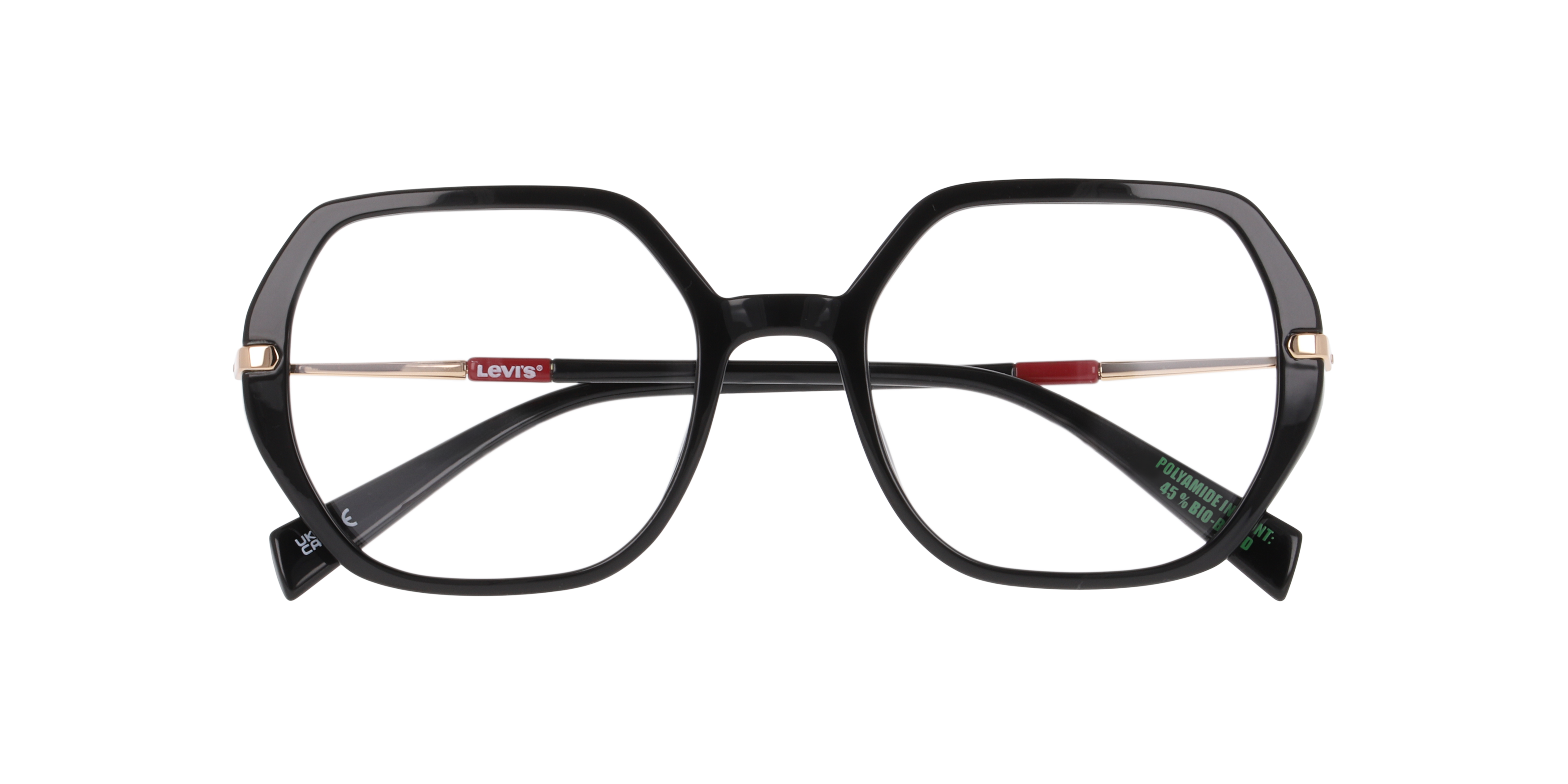 LV 1085 Black PlasticEyeglass Frames for Glasses Direct, Closed View