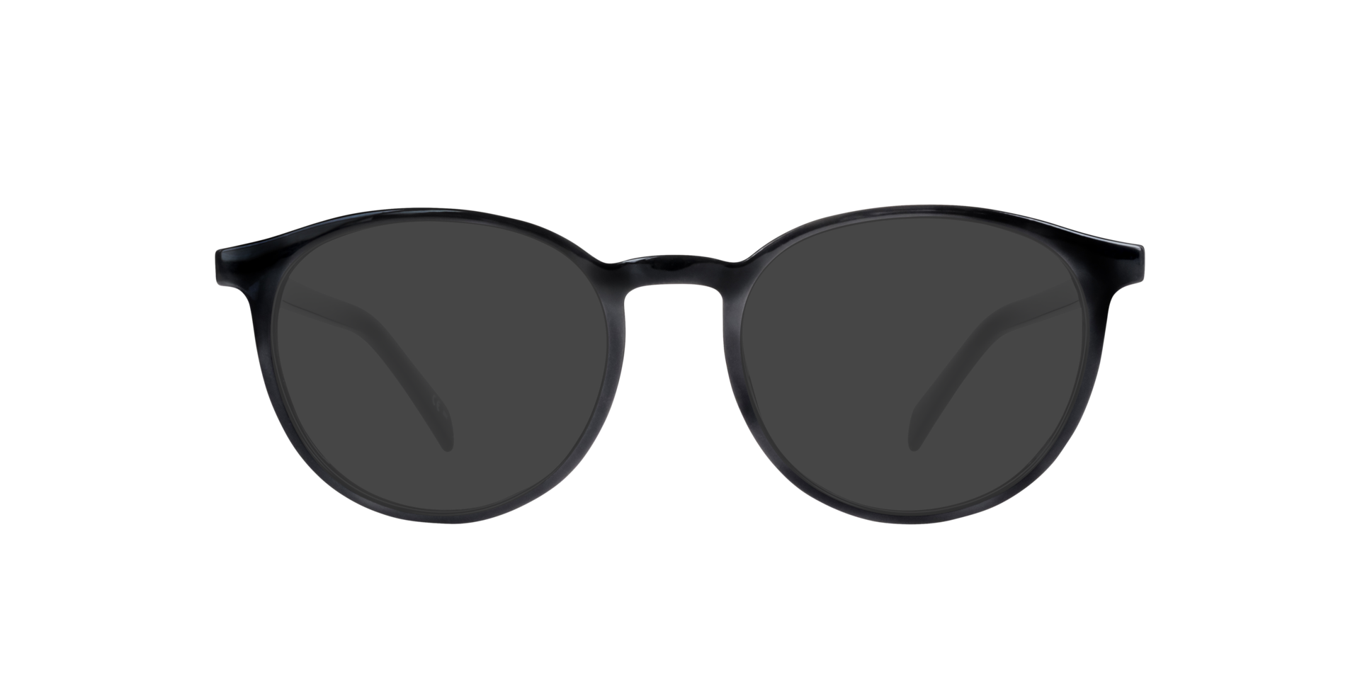 LV 5048 Black Shiny PlasticEyeglass Frames for Glasses Direct, with Tinted Lenses