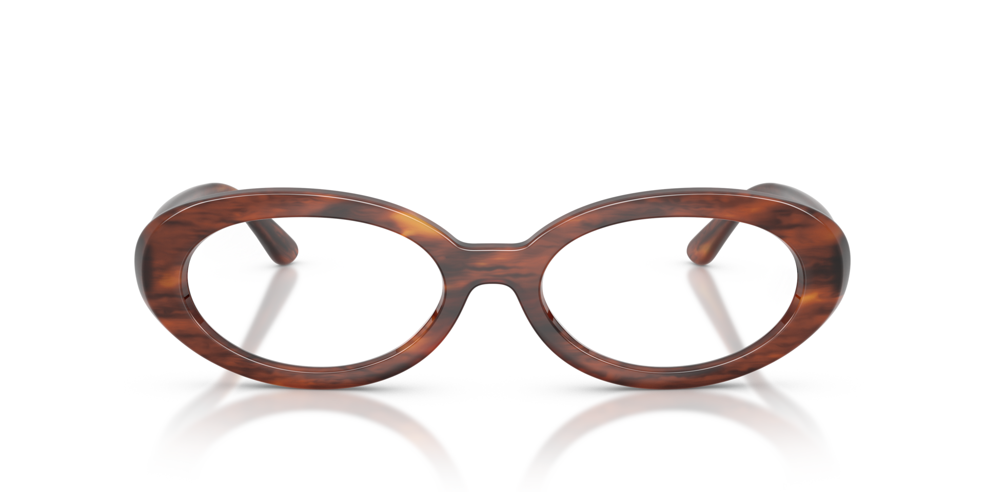 RB2223V Optics Striped Havana PlasticEyeglass Frames for Glasses Direct, Front View