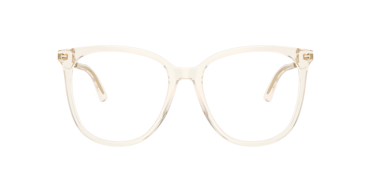 Jimmy Choo Women's Transparent Beige Phantos Acetate Eyeglasses Online - Full Rim - Jc3060