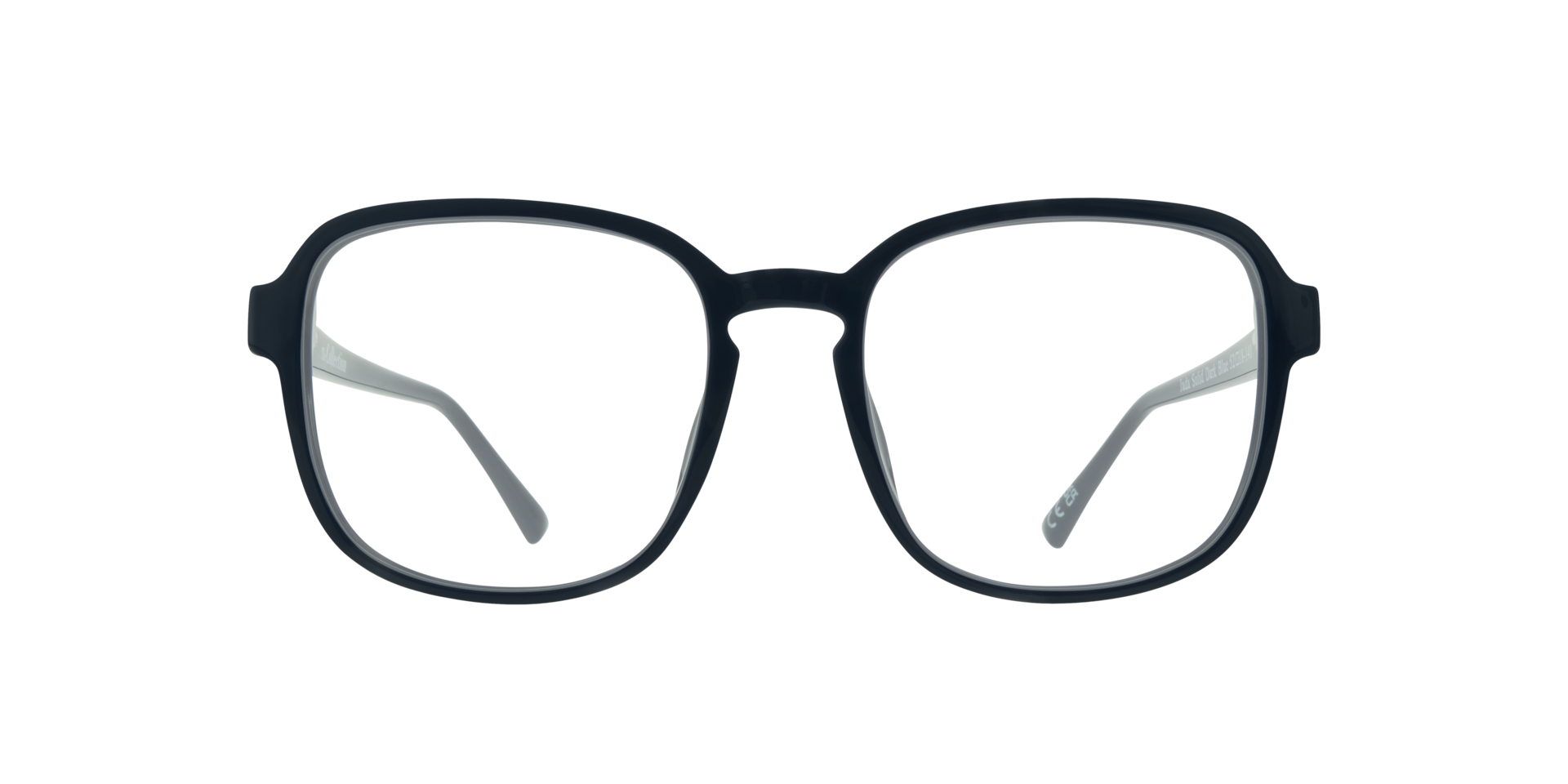 Jada Solid Dark Blue PlasticEyeglass Frames for Glasses Direct, Front View