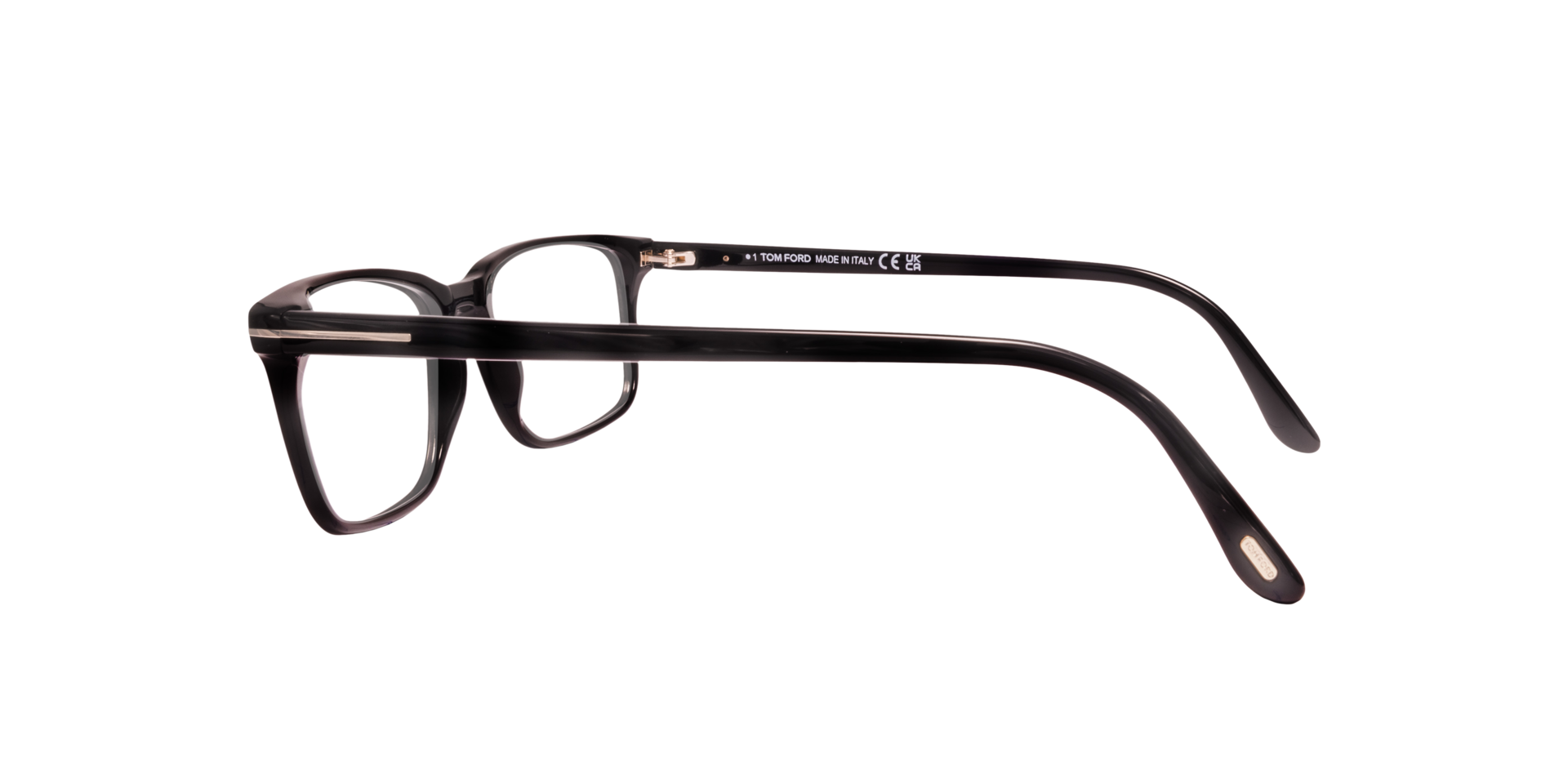 FT5735-B Black Shiny AcetateEyeglass Frames for Glasses Direct, Side View