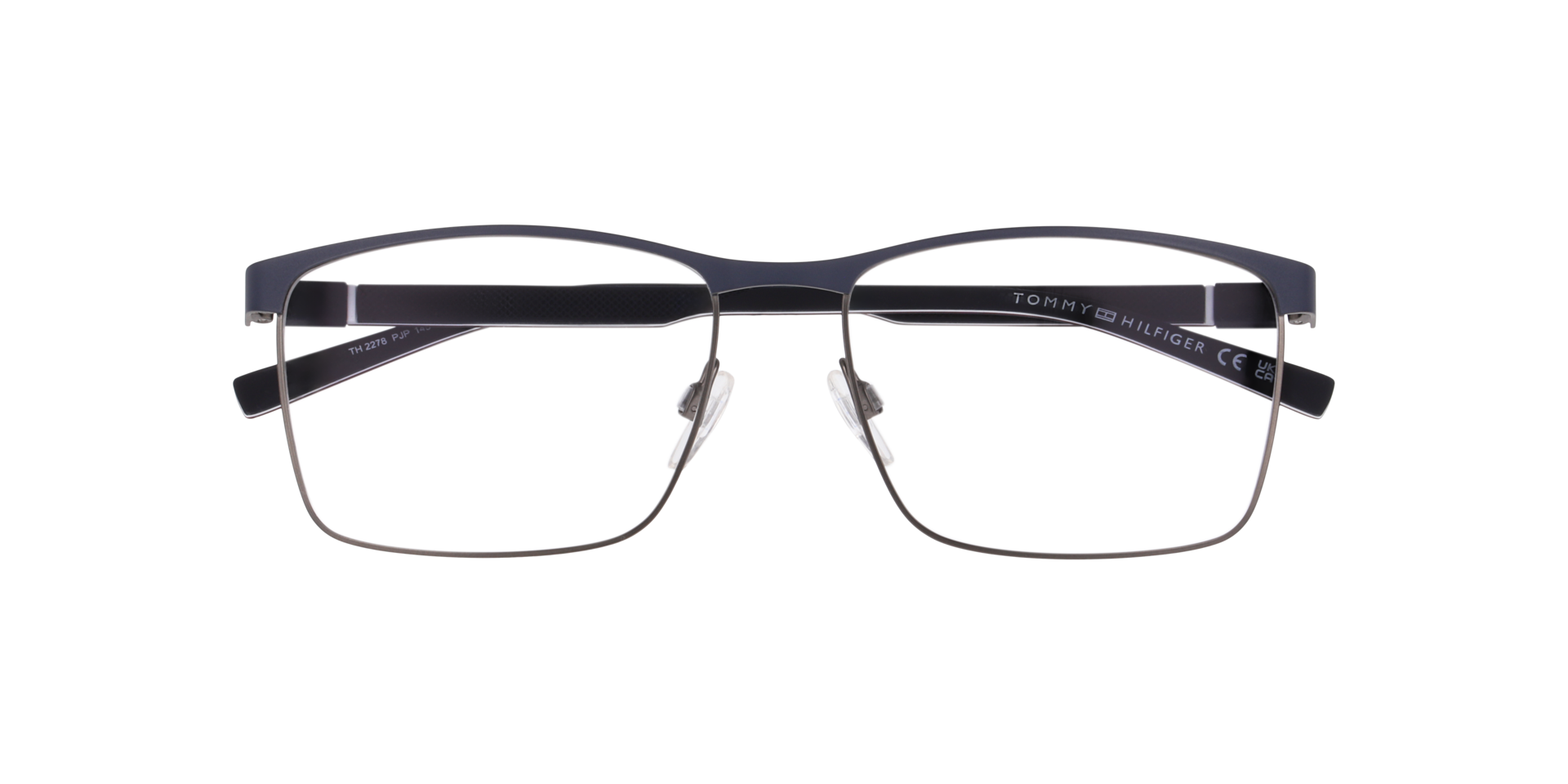 TH 2278 Blue MetalEyeglass Frames for Glasses Direct, Closed View