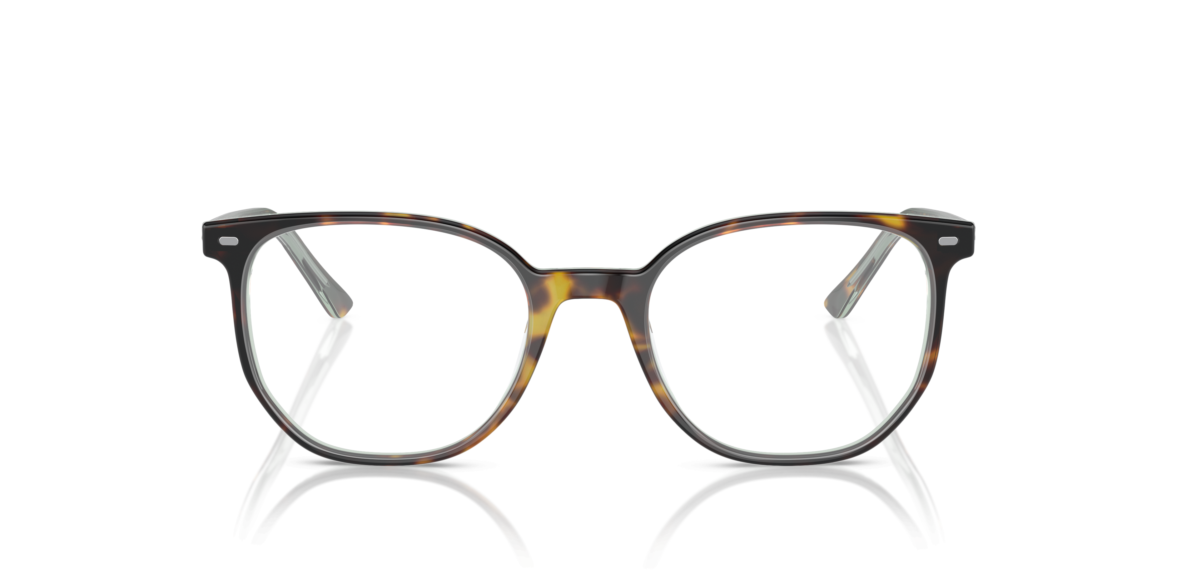 RB5397 Havana On Transparent Green AcetateEyeglass Frames for Glasses Direct, Front View