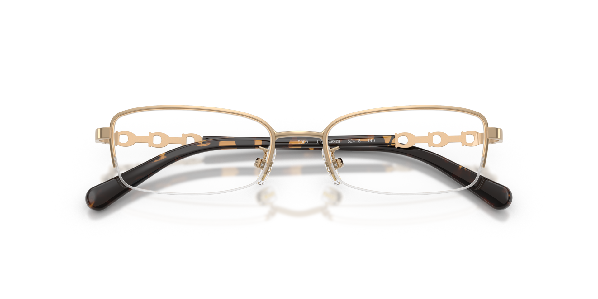 HC5097 Light Gold MetalEyeglass Frames for Glasses Direct, Closed View