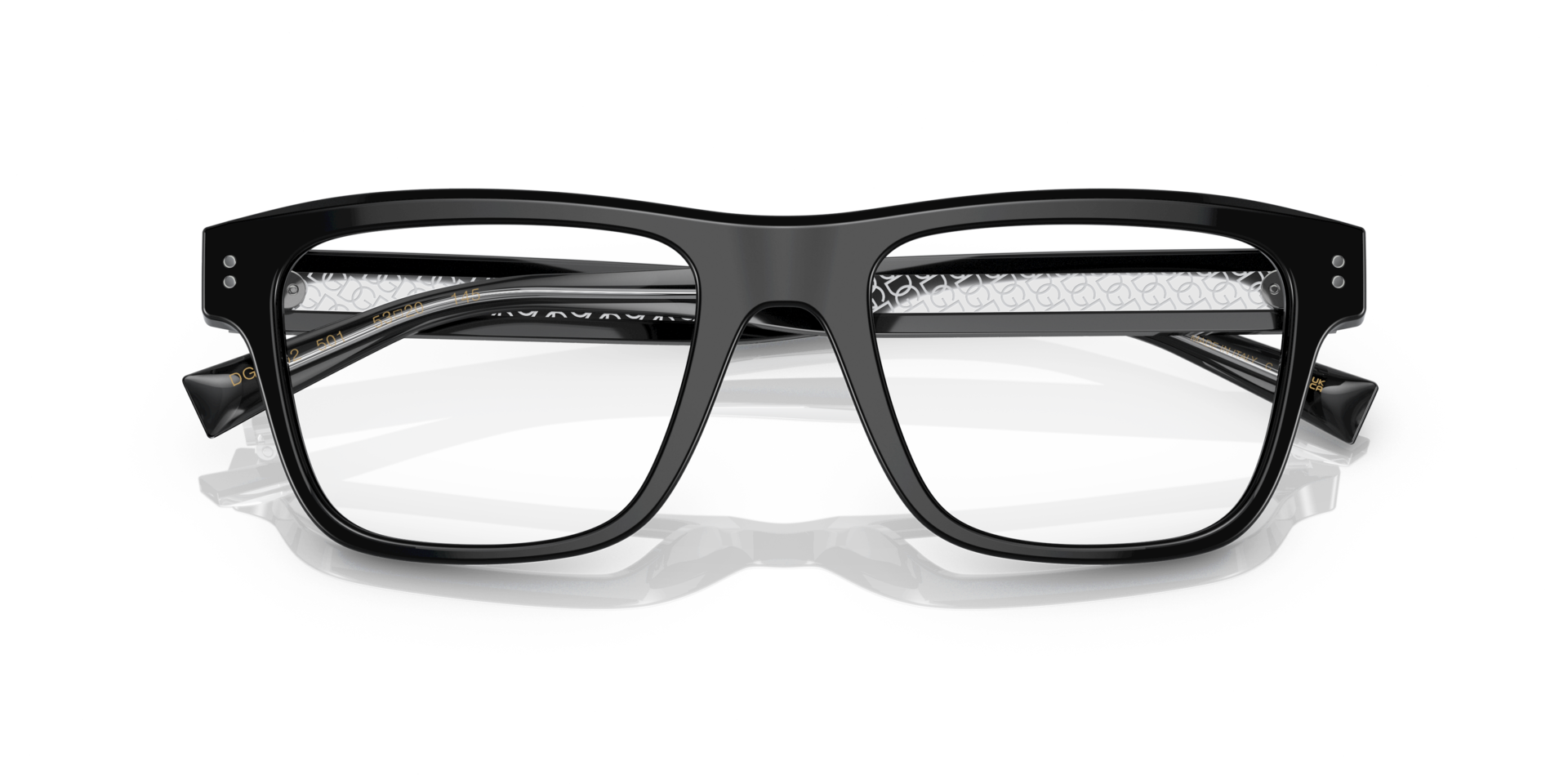 DG3362 Black AcetateEyeglass Frames for Glasses Direct, Closed View