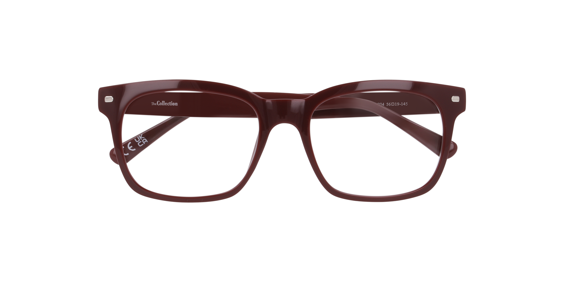 Mason Dark Burgundy PlasticEyeglass Frames for Glasses Direct, Closed View