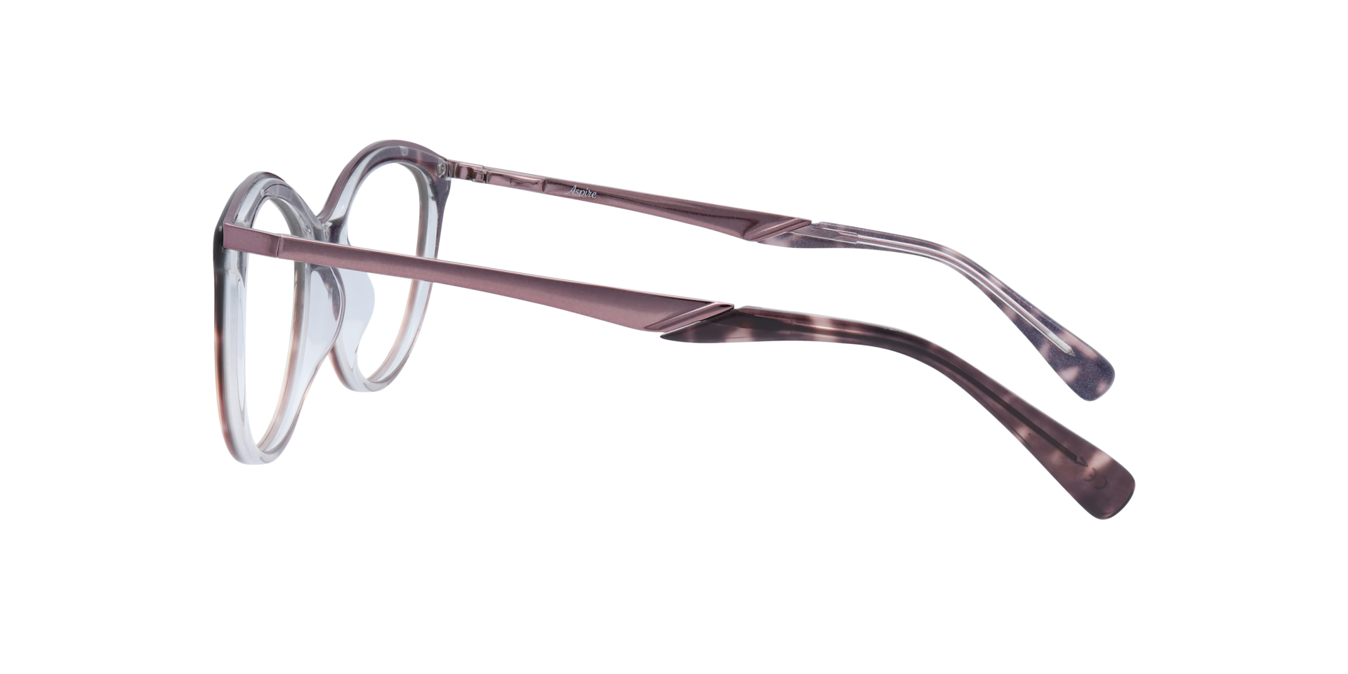 Beatrice Gradient Grey AcetateEyeglass Frames for Glasses Direct, Side View