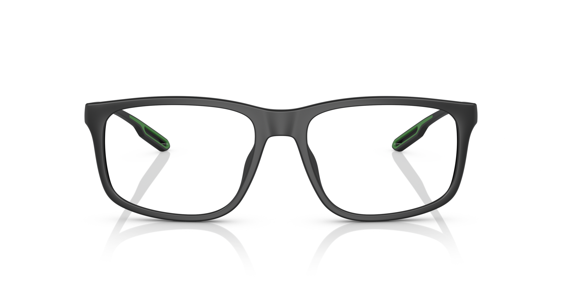 EA3209U Matte Black PlasticEyeglass Frames for Glasses Direct, Front View