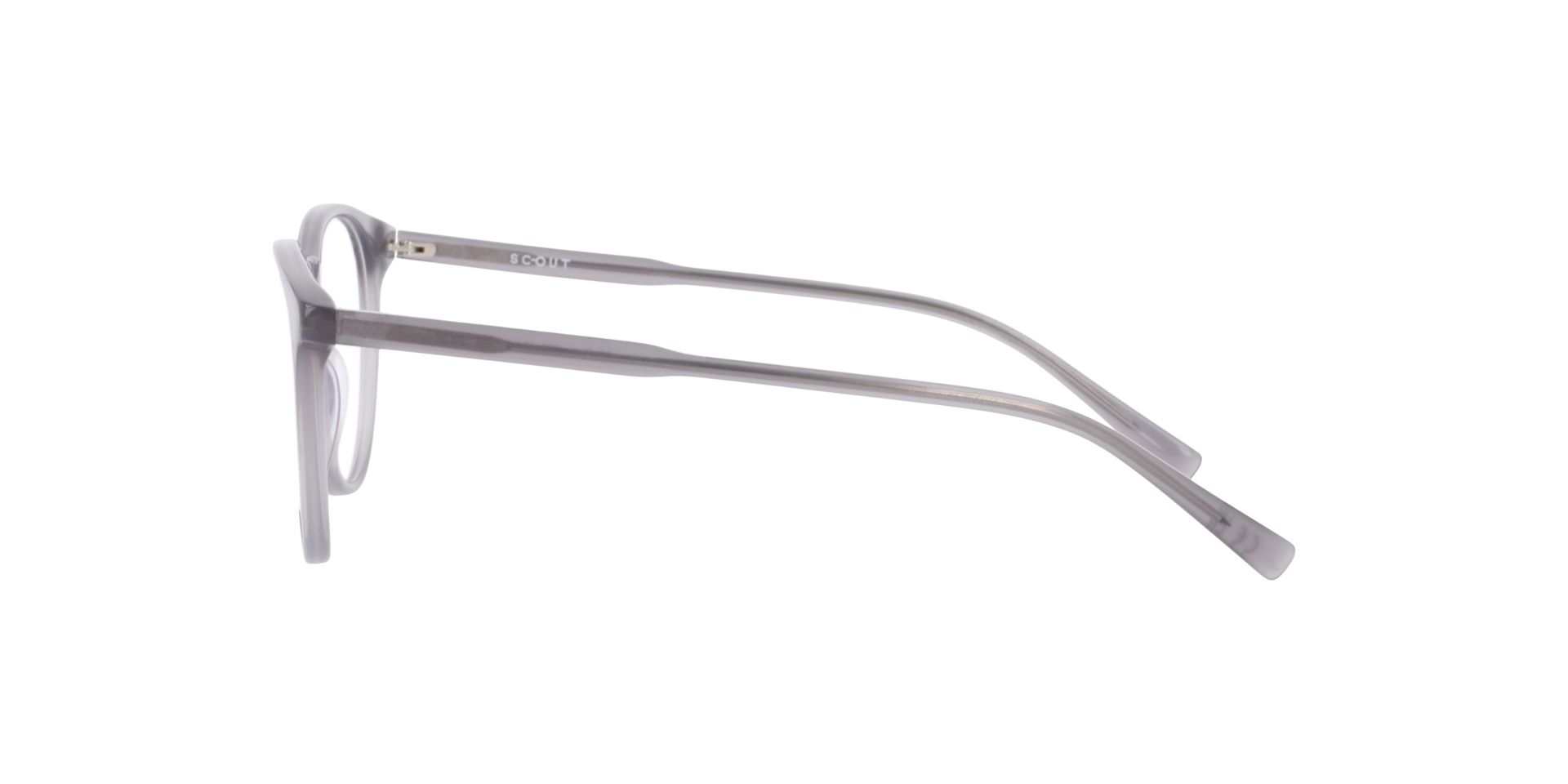 Madison Milky Grey AcetateEyeglass Frames for Glasses Direct, Side View