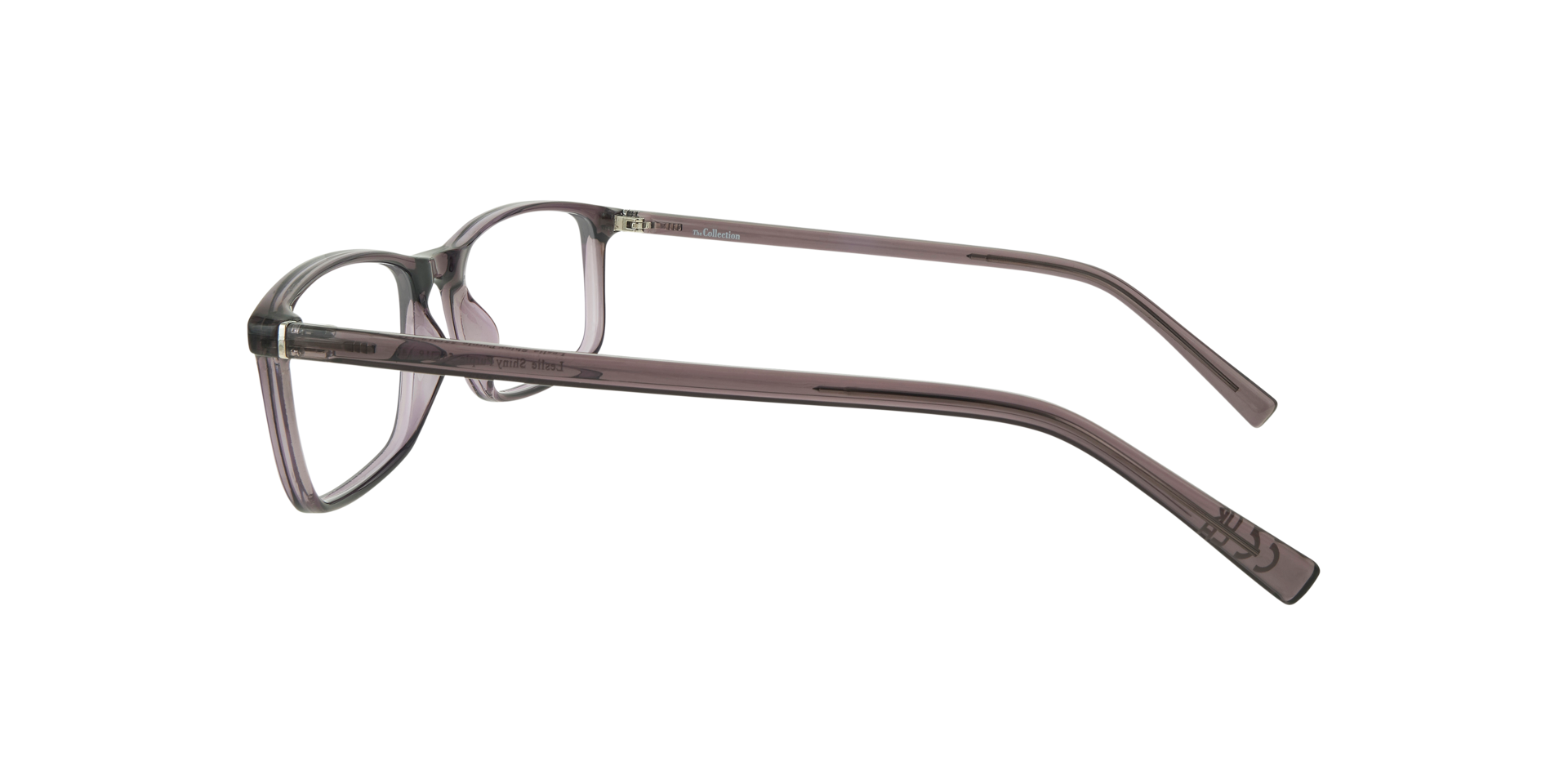 Leslie Shiny Purple PlasticEyeglass Frames for Glasses Direct, Side View
