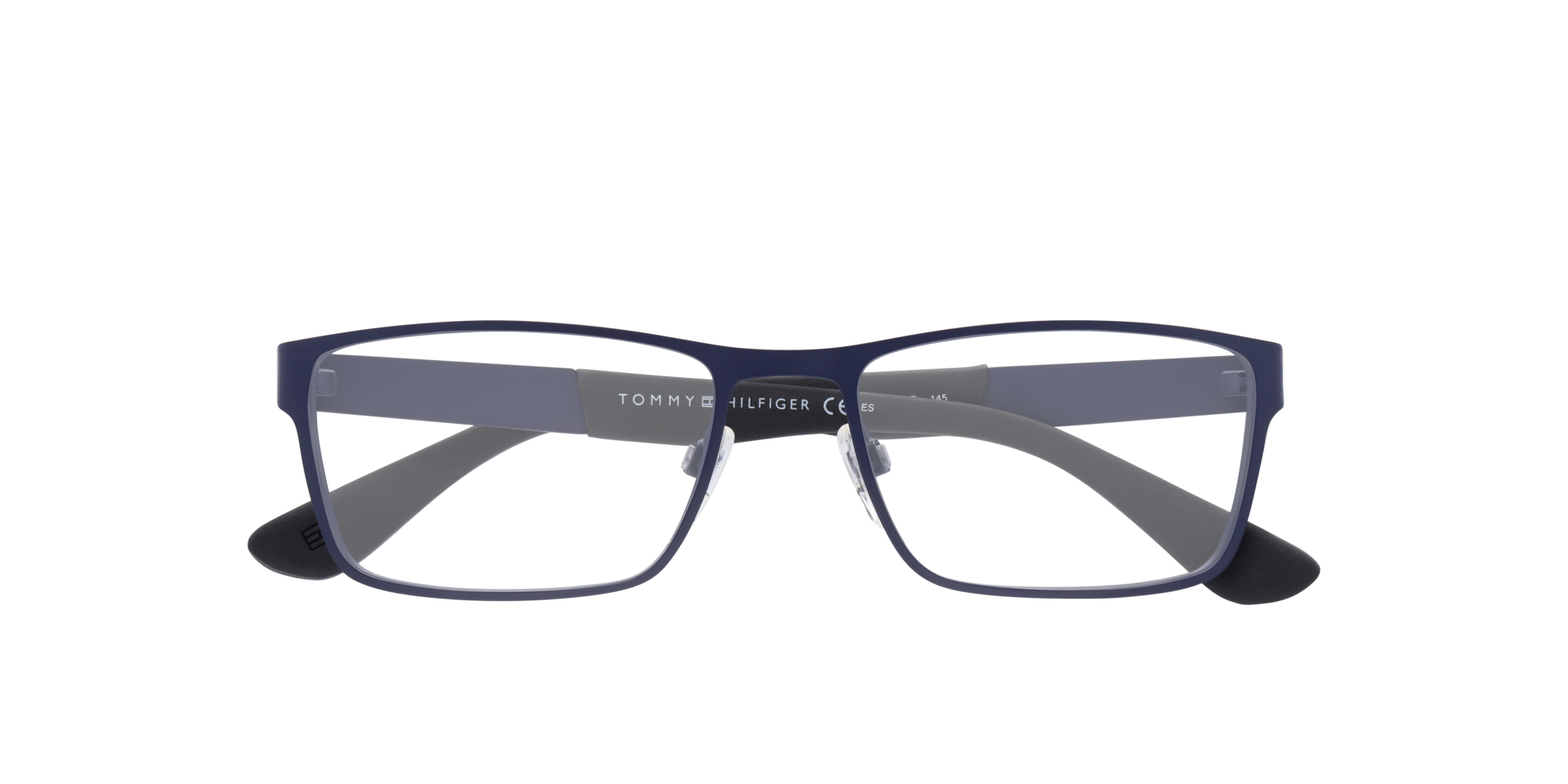 TH 1543 Blue MetalEyeglass Frames for Glasses Direct, Closed View