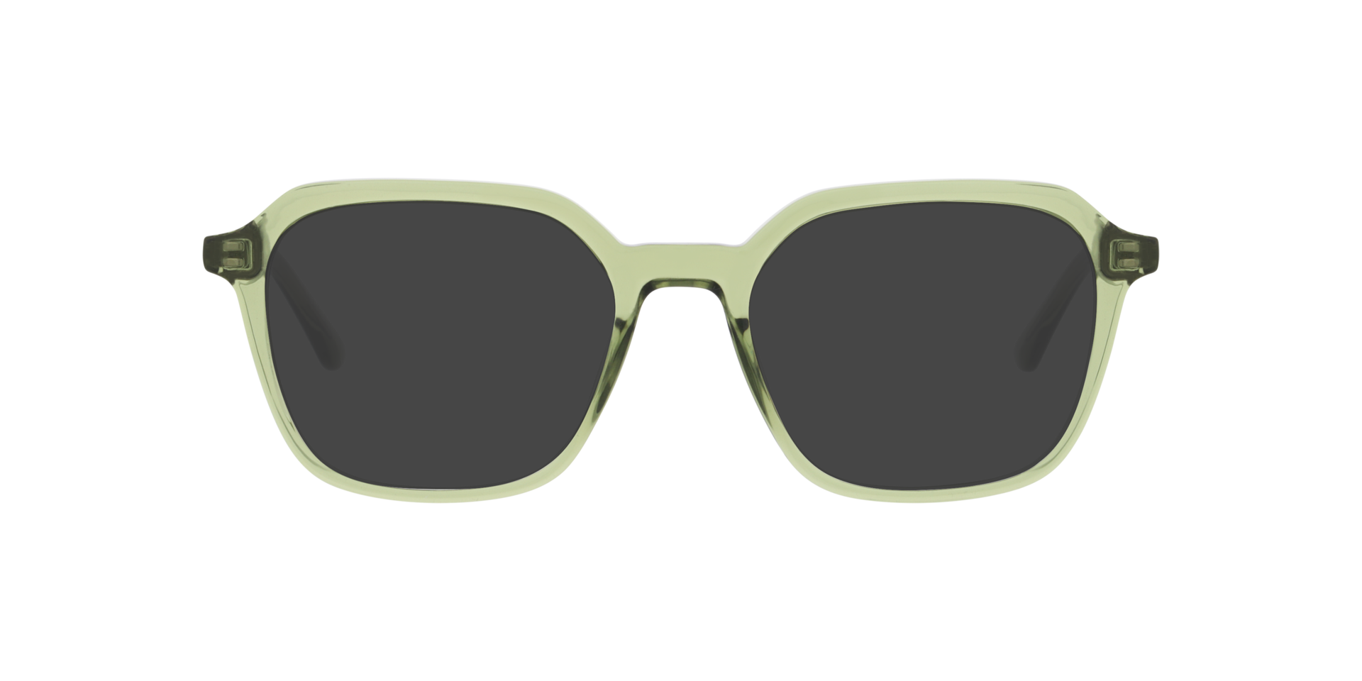 Marin Transparent Green PlasticEyeglass Frames for Glasses Direct, with Tinted Lenses