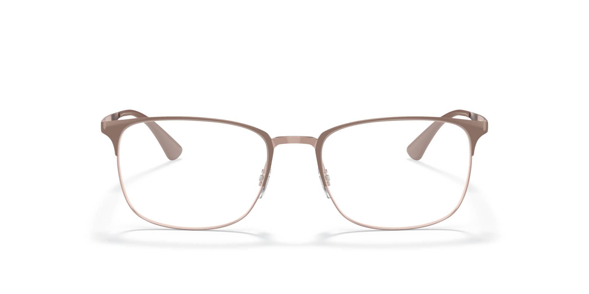RB6421 Optics Beige On Copper MetalEyeglass Frames for Glasses Direct, Front View