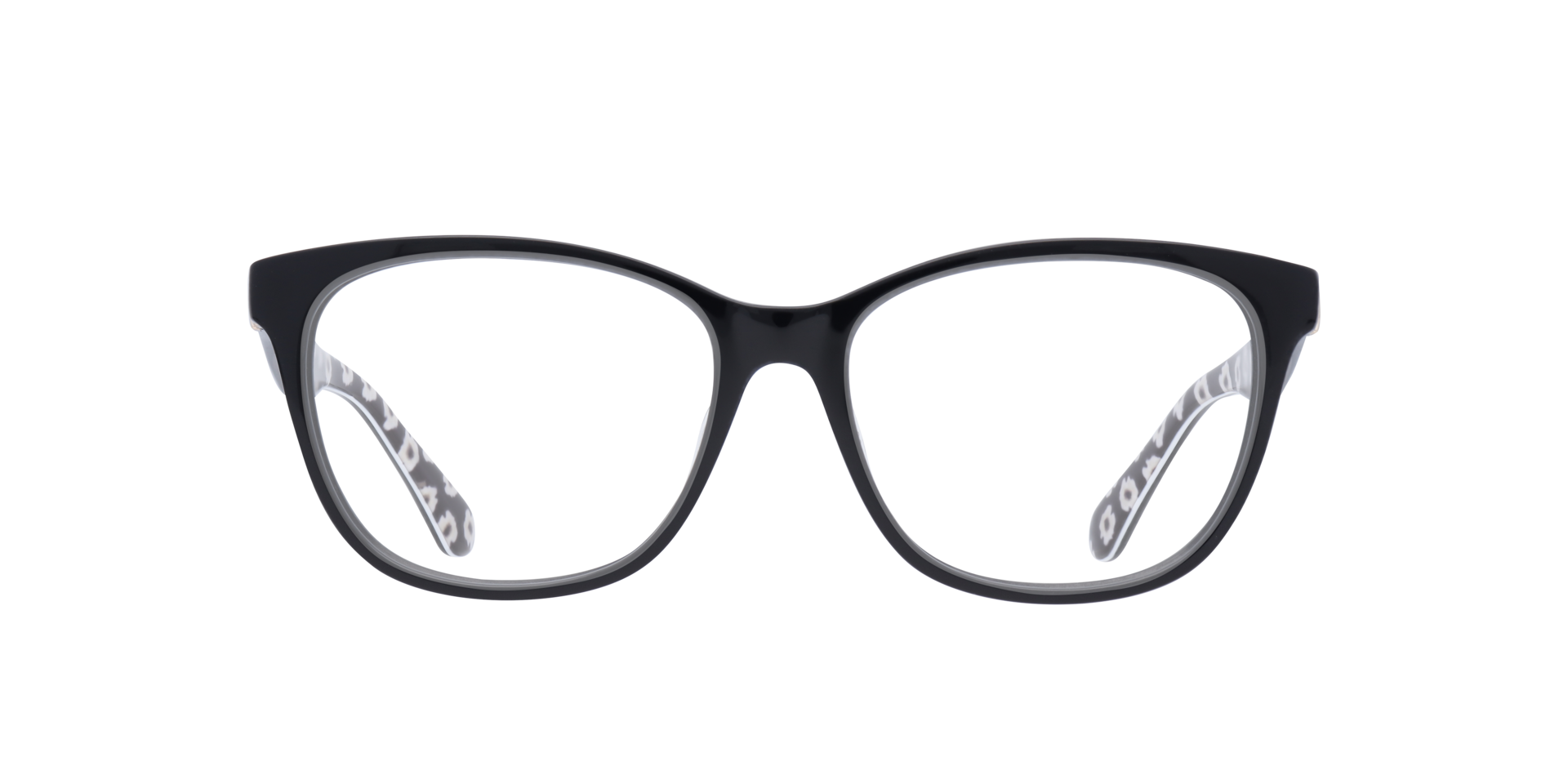 Atalina Black PlasticEyeglass Frames for Glasses Direct, Front View