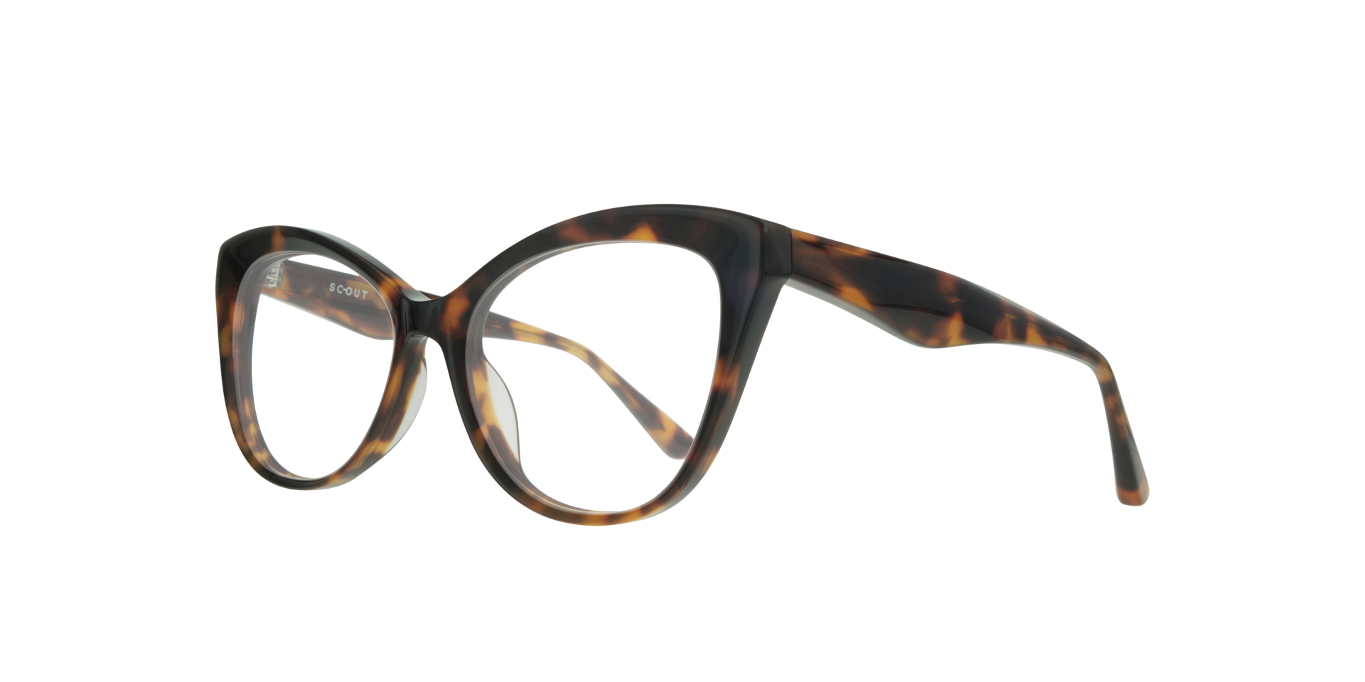 Kirstie Havana AcetateEyeglass Frames for Glasses Direct, Angle View