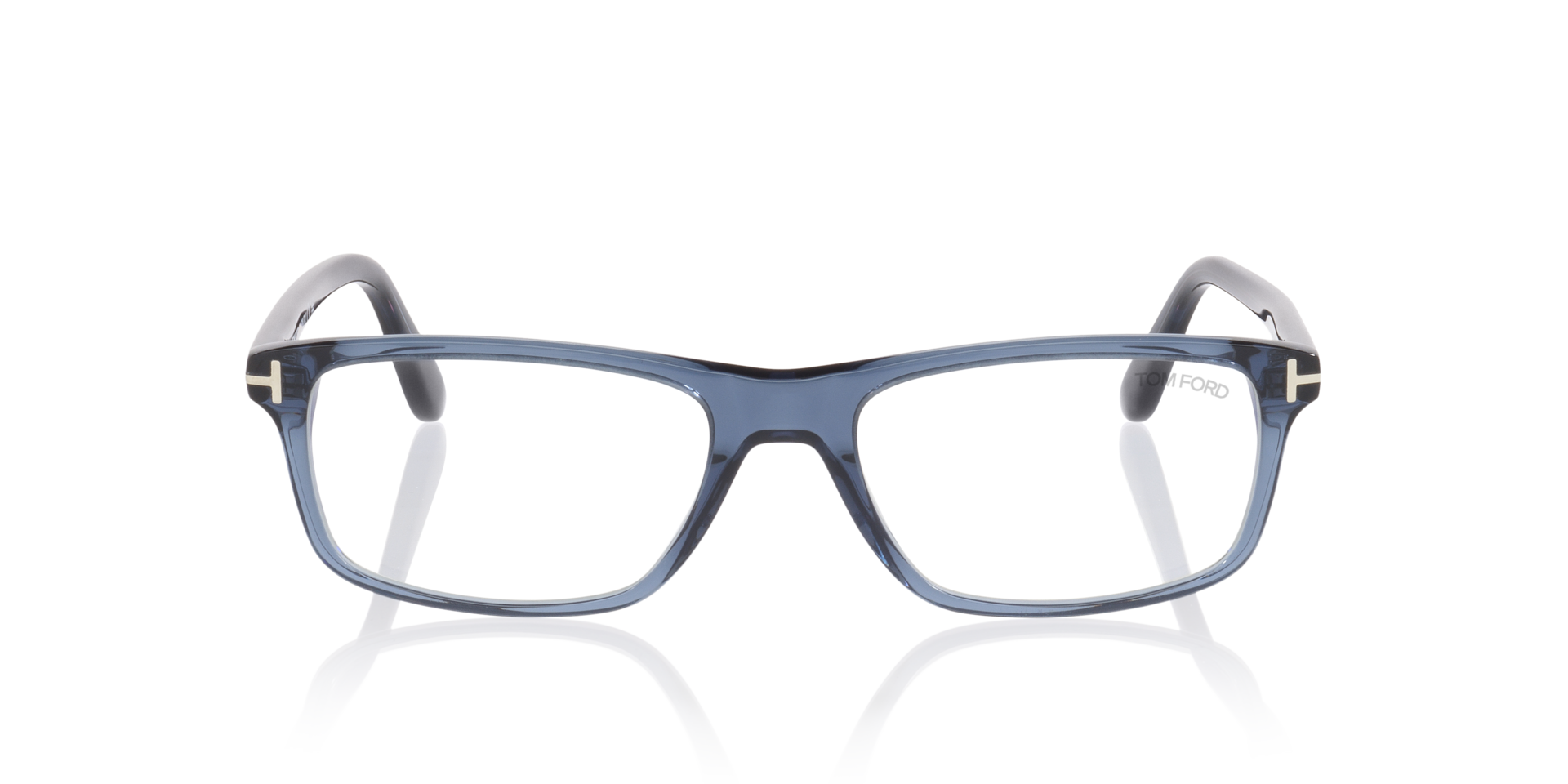 FT6119-B Blue Clear AcetateEyeglass Frames for Glasses Direct, Front View