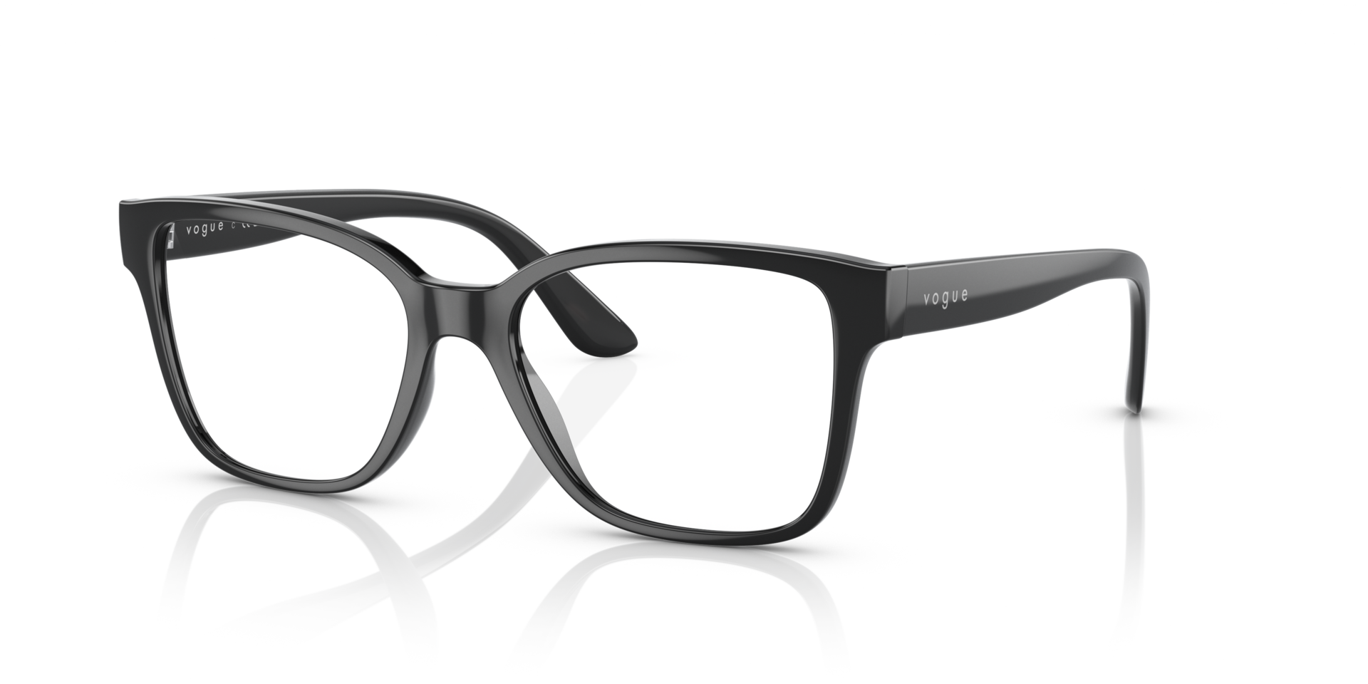 VO5452 Black PlasticEyeglass Frames for Glasses Direct, Angle View