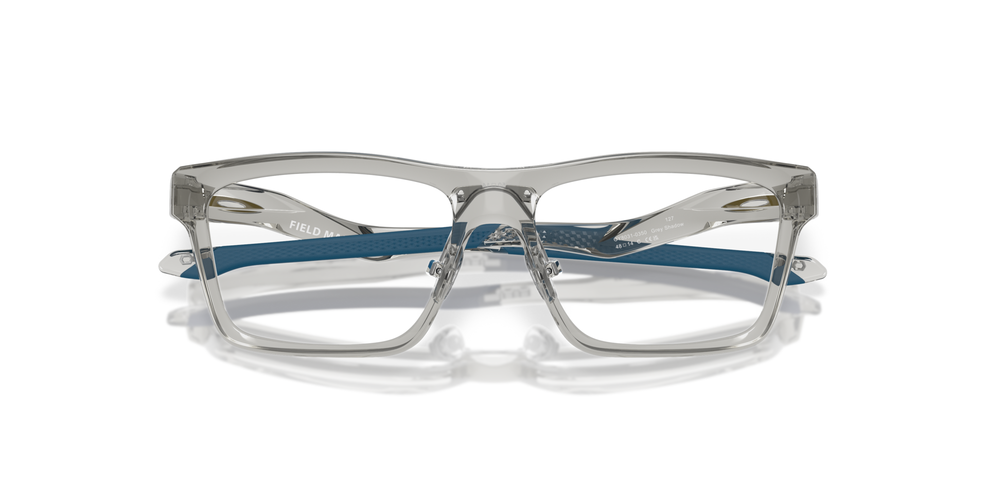 Field Marsh Grey Shadow PlasticEyeglass Frames for Glasses Direct, Closed View
