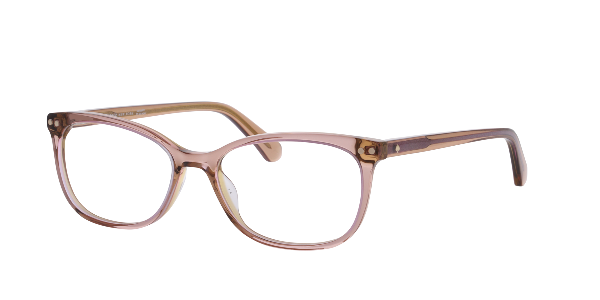 KS ADRIA 2 Pink AcetateEyeglass Frames for Glasses Direct, Angle View