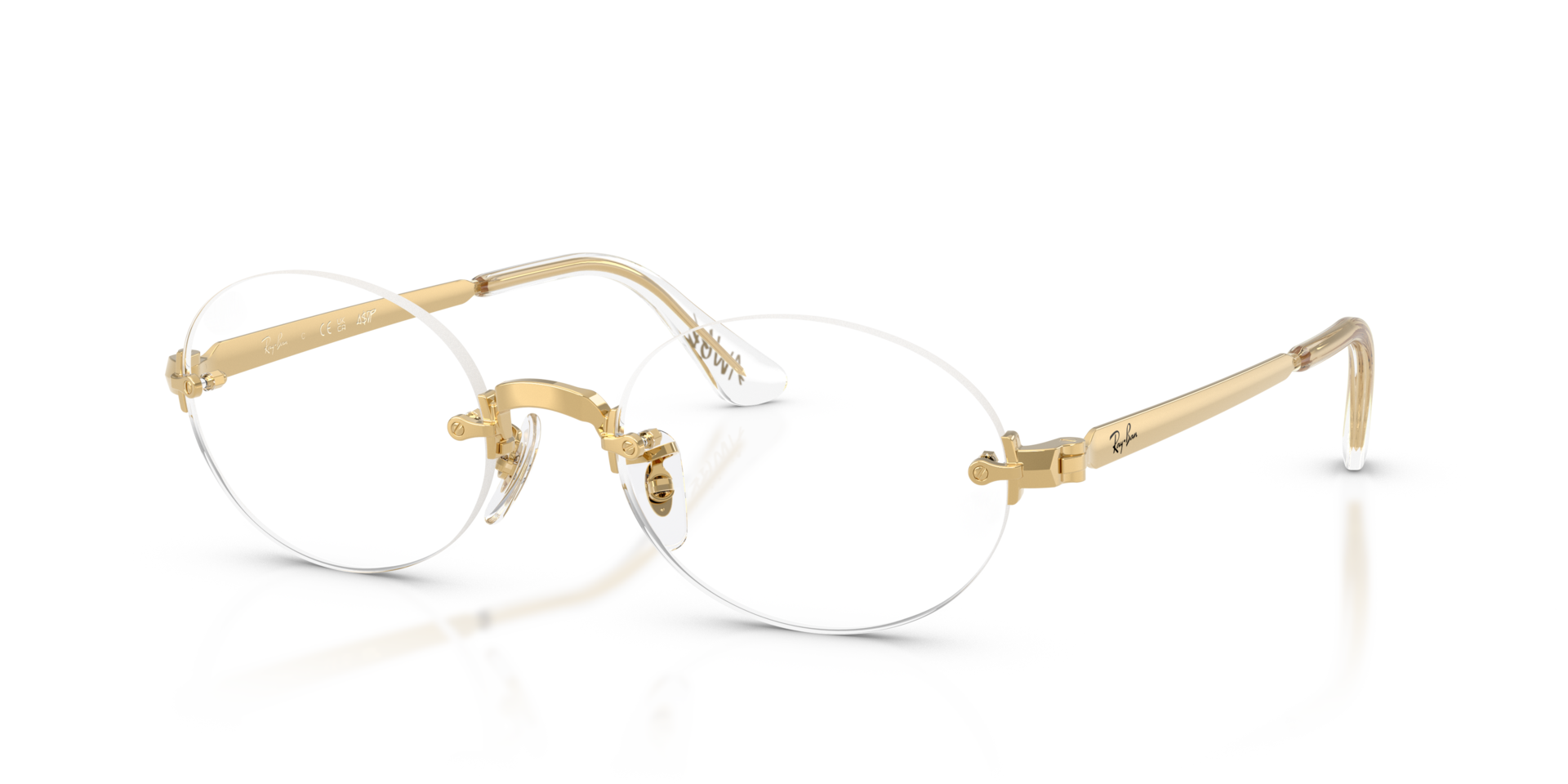 RB3929V Arista Gold MetalEyeglass Frames for Glasses Direct, Angle View
