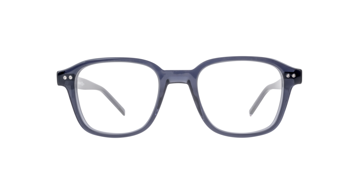 Tommy Hilfiger Men's Blue Rectangle Acetate Eyeglasses Online - Full Rim - Th 1983
