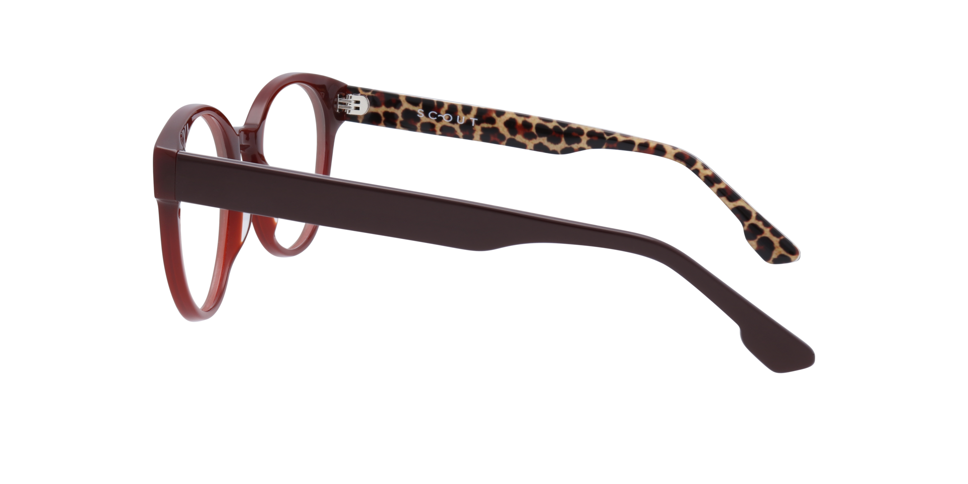 Emelia Solid Brown AcetateEyeglass Frames for Glasses Direct, Side View