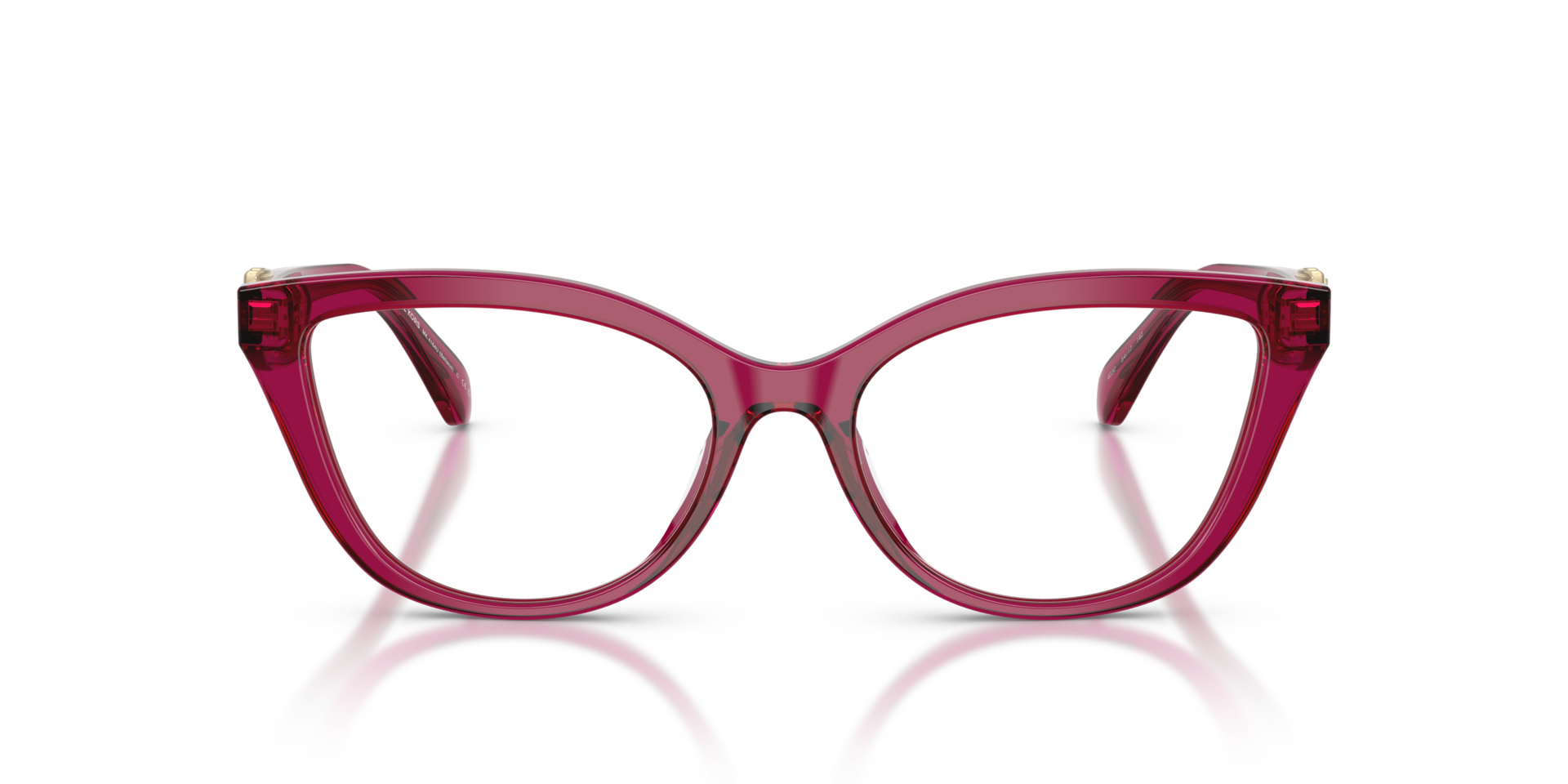 MK4164U Transparent Plum AcetateEyeglass Frames for Glasses Direct, Front View