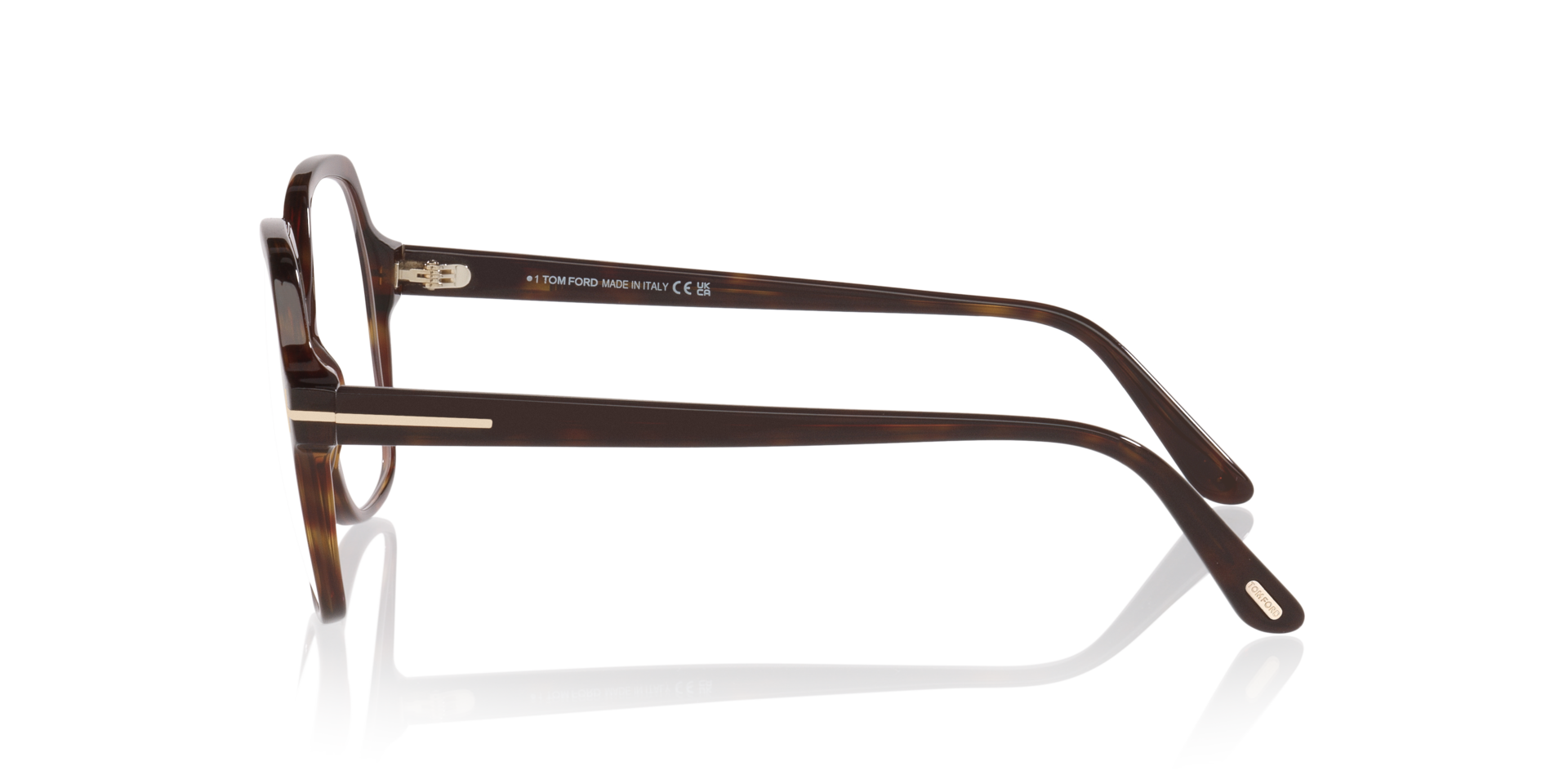 FT6062-B Tortoise Black AcetateEyeglass Frames for Glasses Direct, Side View