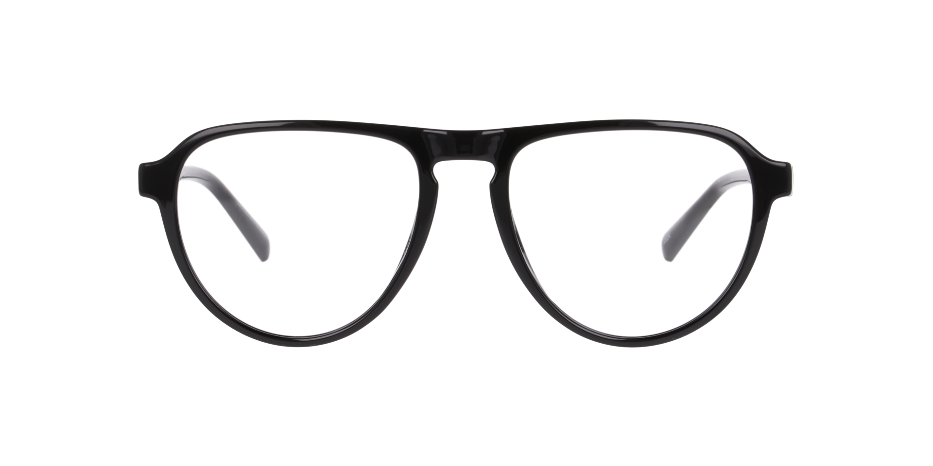 Nigel Black PlasticEyeglass Frames for Glasses Direct, Front View