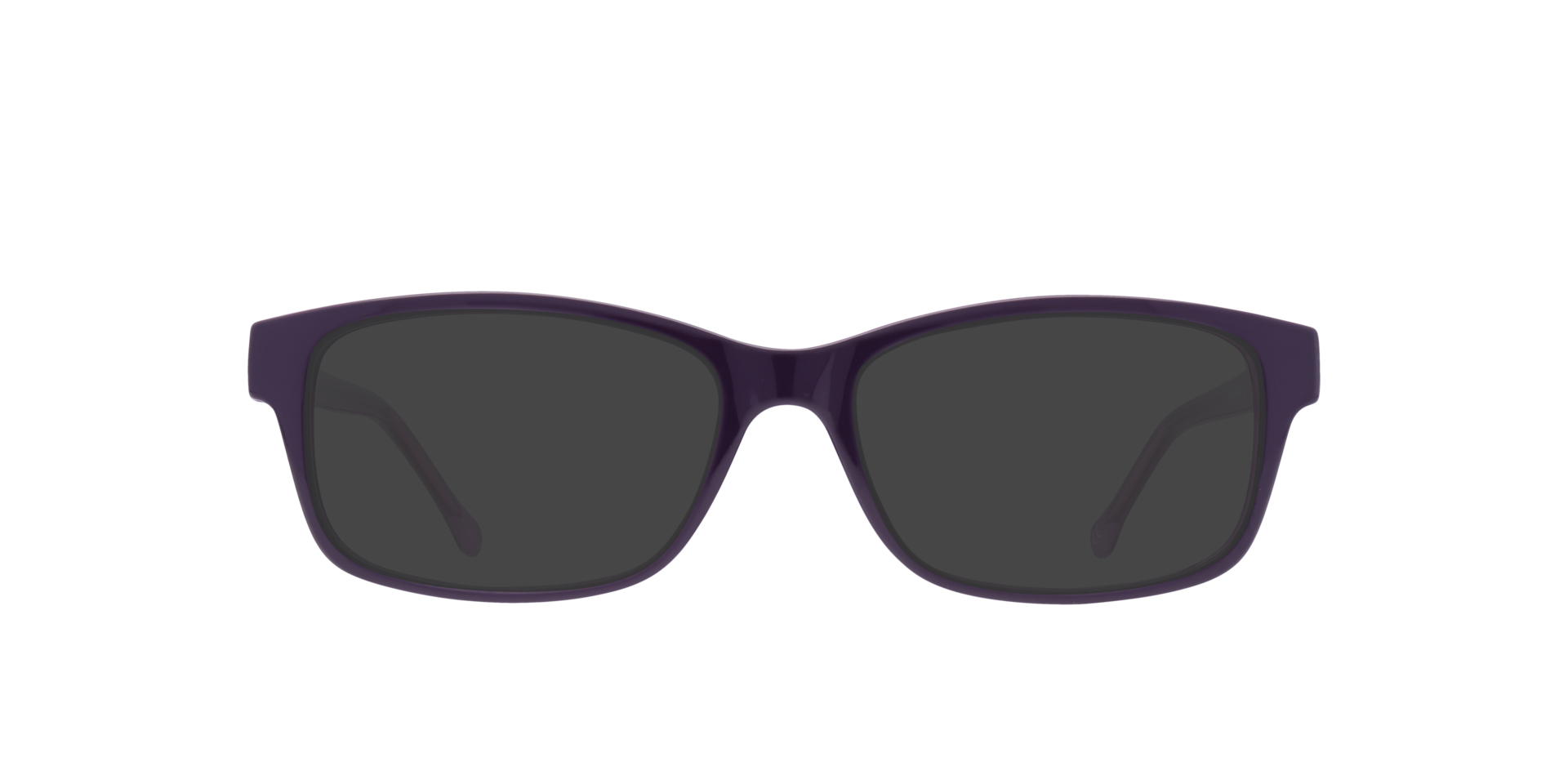 Daisy Dark Purple PlasticSunglass Frames for Glasses Direct, with Tinted Lenses