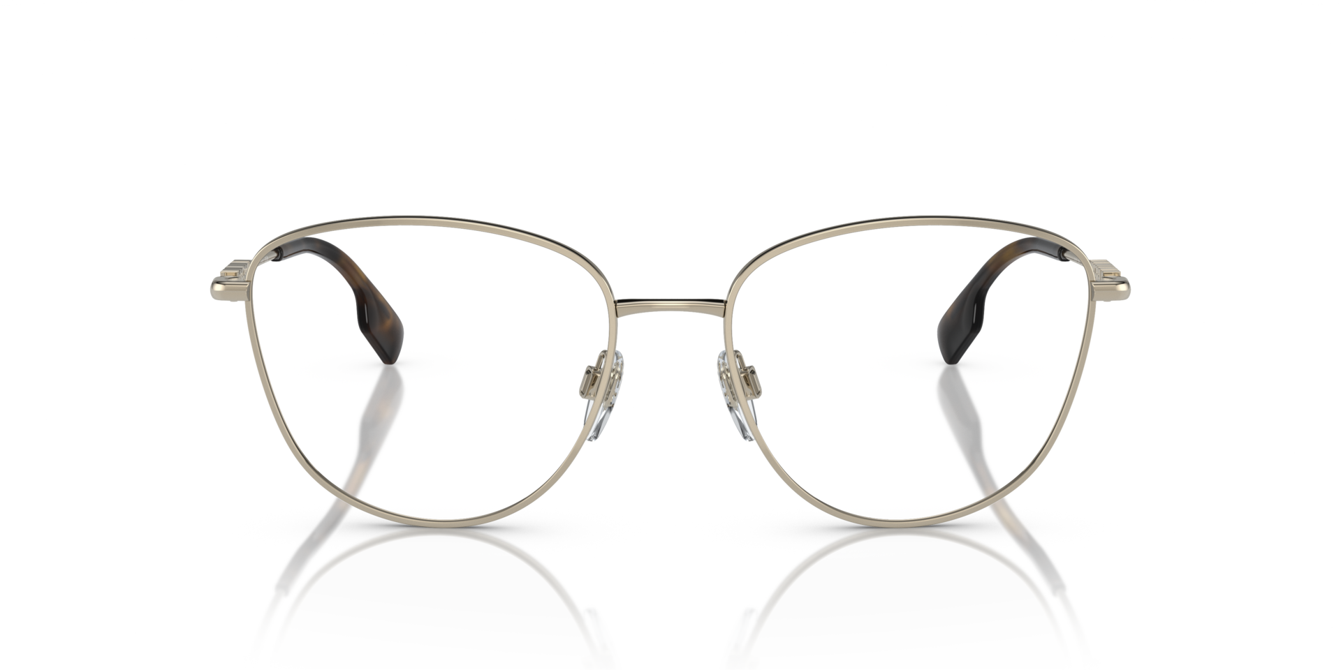 BE1376 Light Gold MetalEyeglass Frames for Glasses Direct, Front View