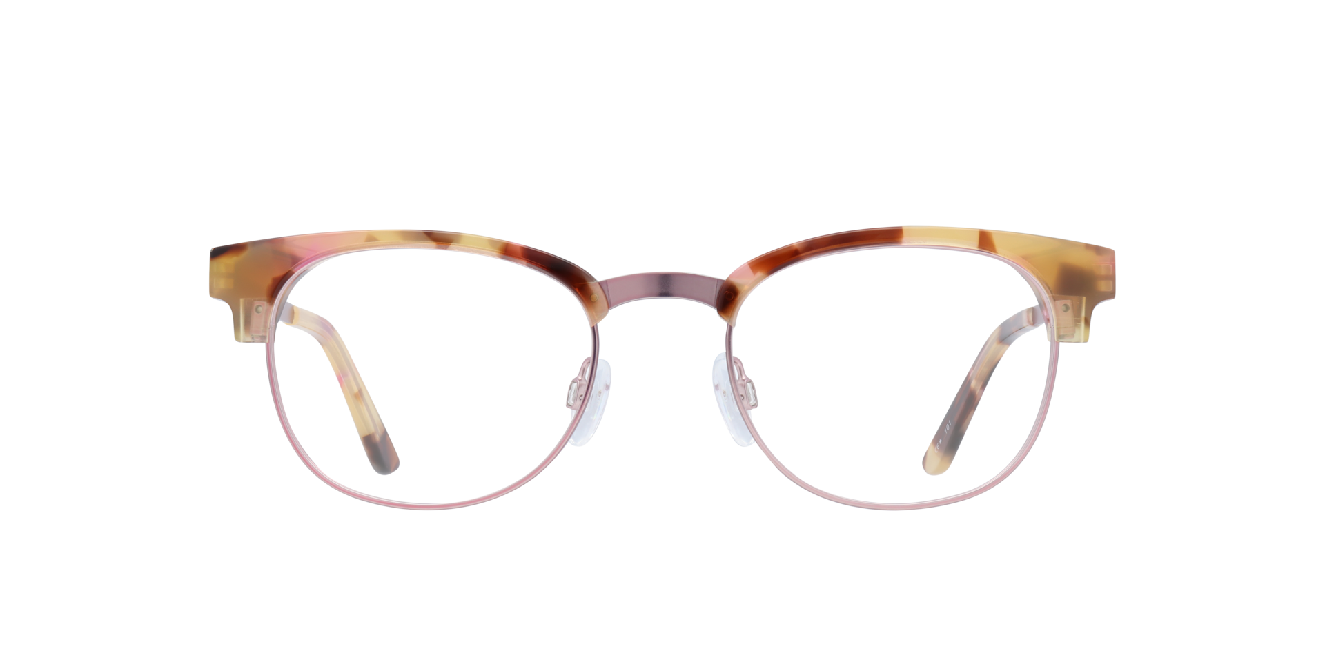 Alex Blush MetalEyeglass Frames for Glasses Direct, Front View
