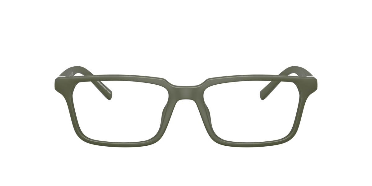 Armani Exchange Men's Matte Green Square Plastic Eyeglasses Online - Full Rim - Ax3137u