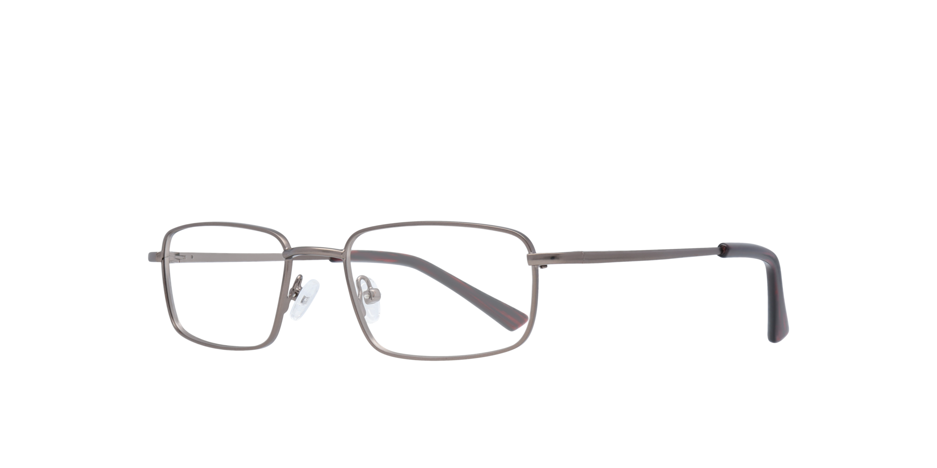 Ellis Matte Gunmetal MetalEyeglass Frames for Glasses Direct, Angle View