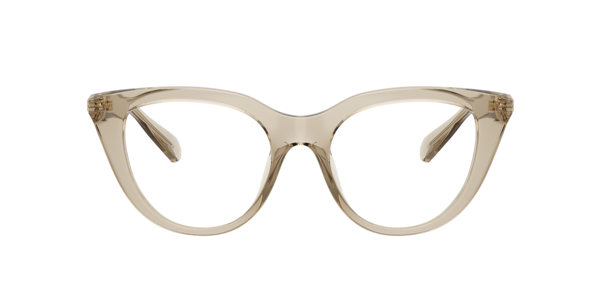 Swarovski Women's Transparent Beige Cat-Eye Plastic Eyeglasses Online - Full Rim - Sk2052