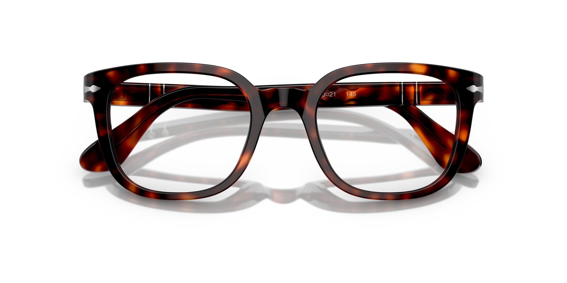 PO3263V Havana AcetateEyeglass Frames for Glasses Direct, Closed View