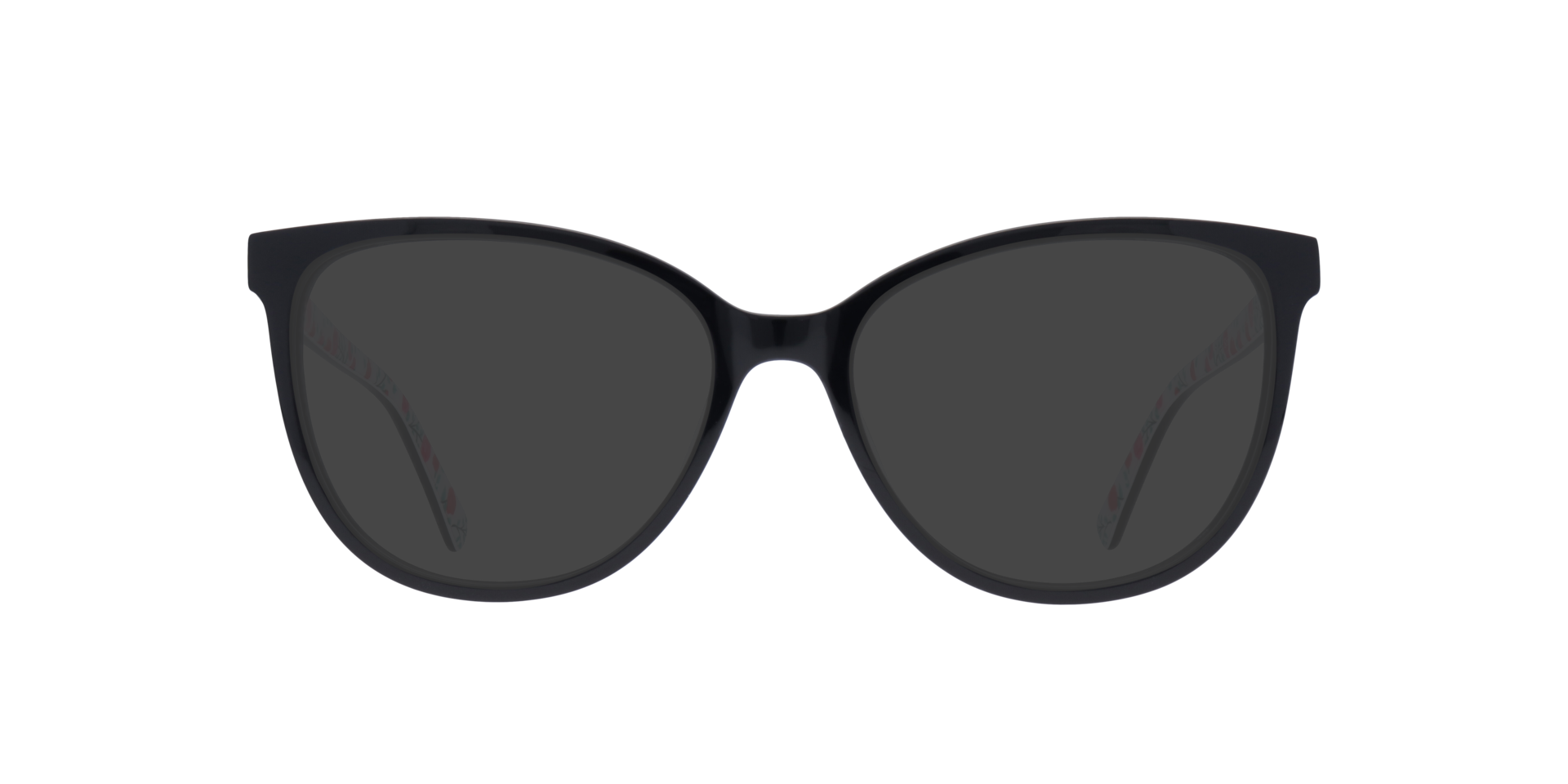 Darcey Shiny Black & Flower AcetateEyeglass Frames for Glasses Direct, with Tinted Lenses