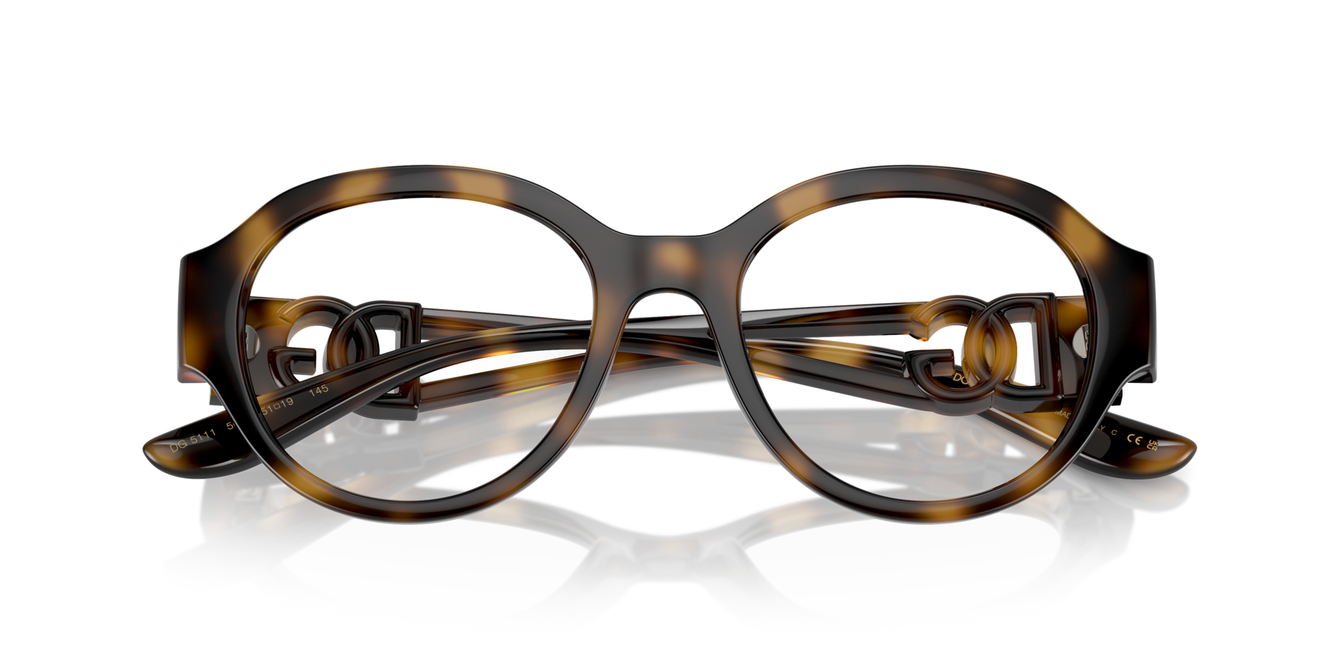 DG5111 Havana PlasticEyeglass Frames for Glasses Direct, Closed View