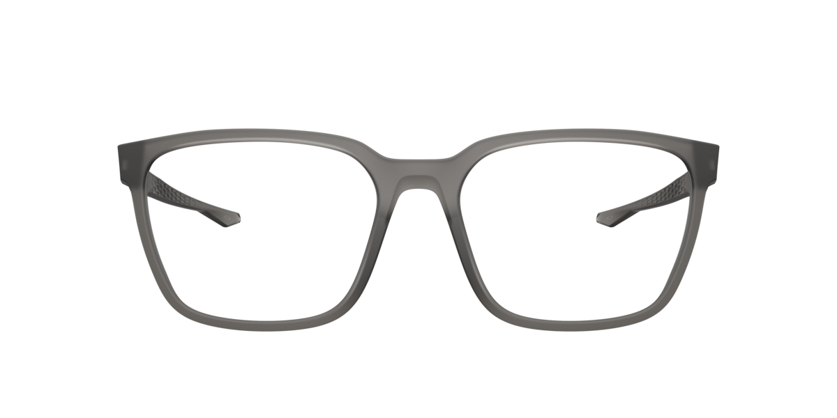 Satin Grey Smoke rectangle Plastic eyeglasses Online - Full Rim - Overhead SQ