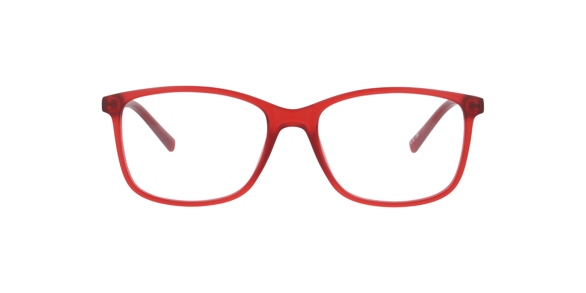 Jax Red PlasticEyeglass Frames for Glasses Direct, Front View