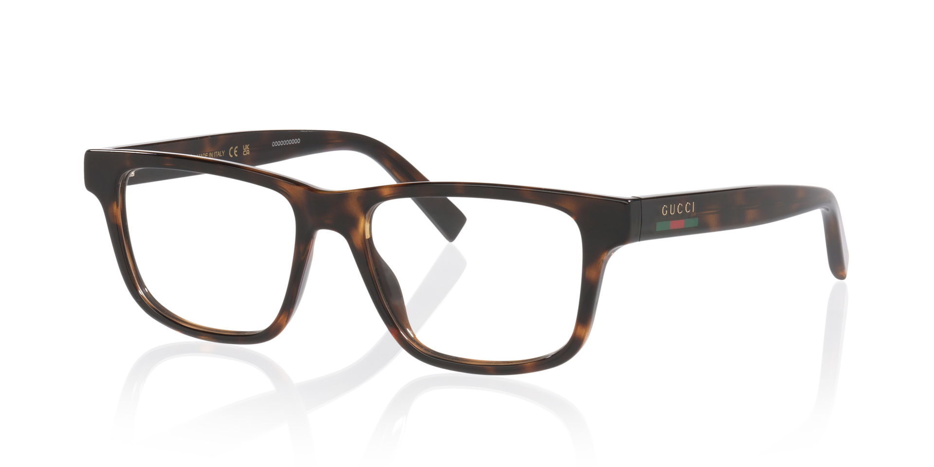 GG1987O Tortoise PlasticEyeglass Frames for Glasses Direct, Angle View