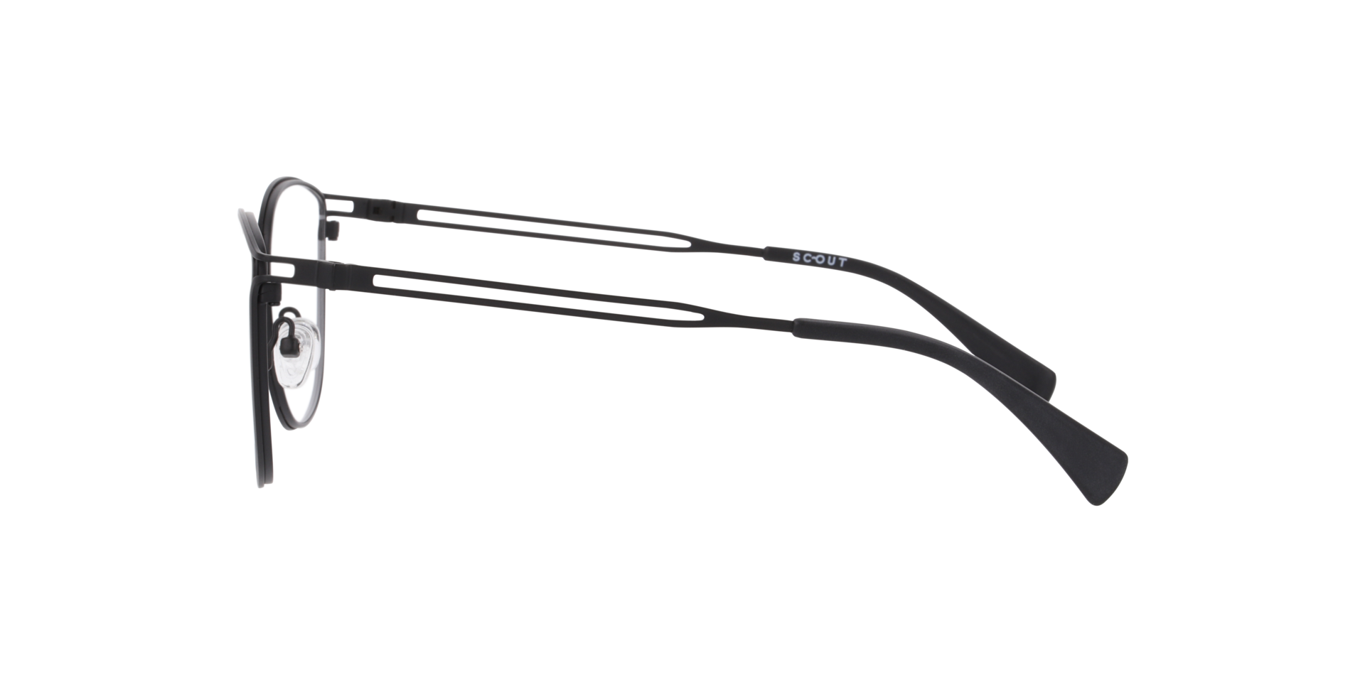 Marine Black MetalEyeglass Frames for Glasses Direct, Side View