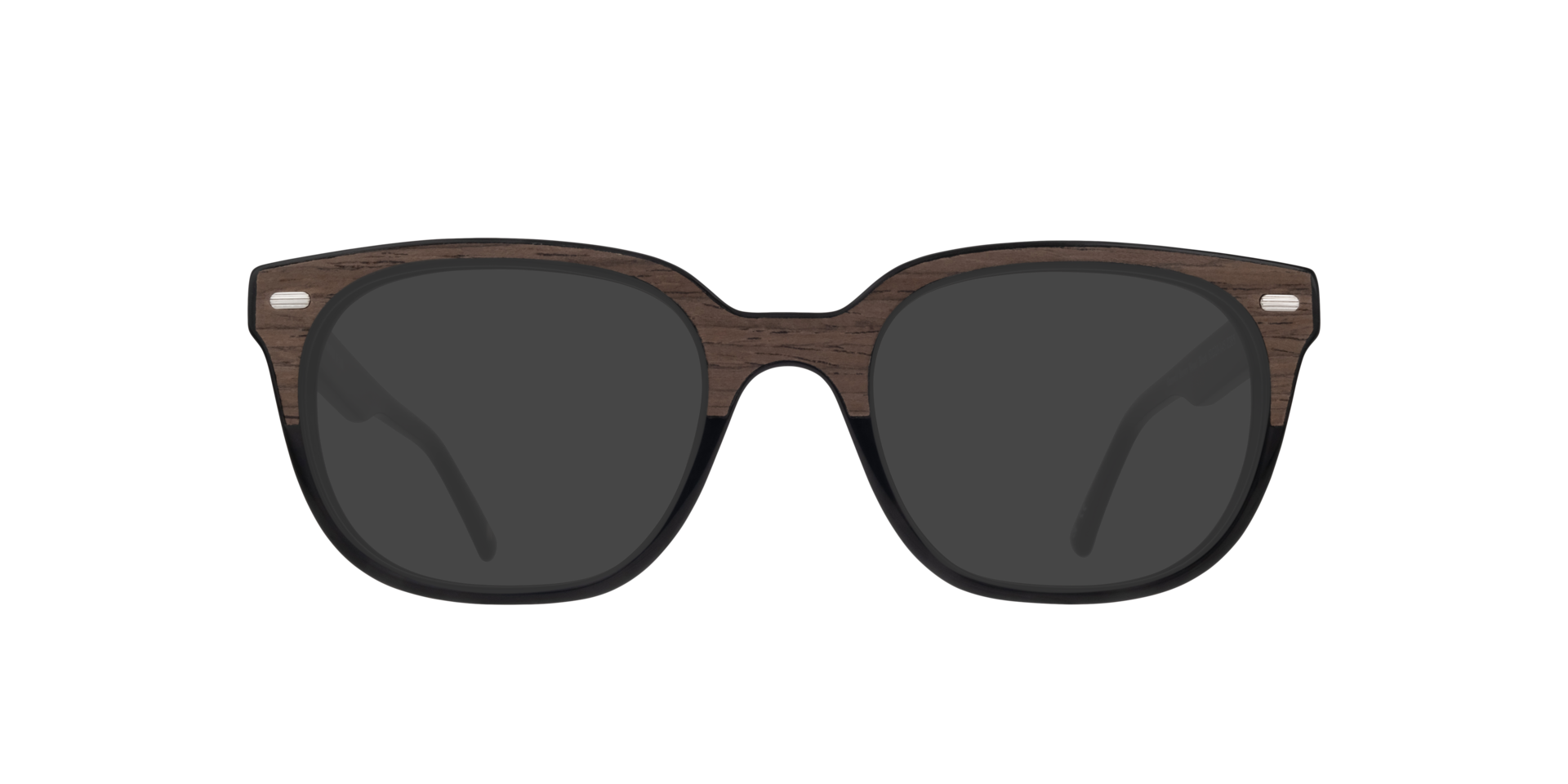 Hanwell Brown Wood Black AcetateEyeglass Frames for Glasses Direct, with Tinted Lenses