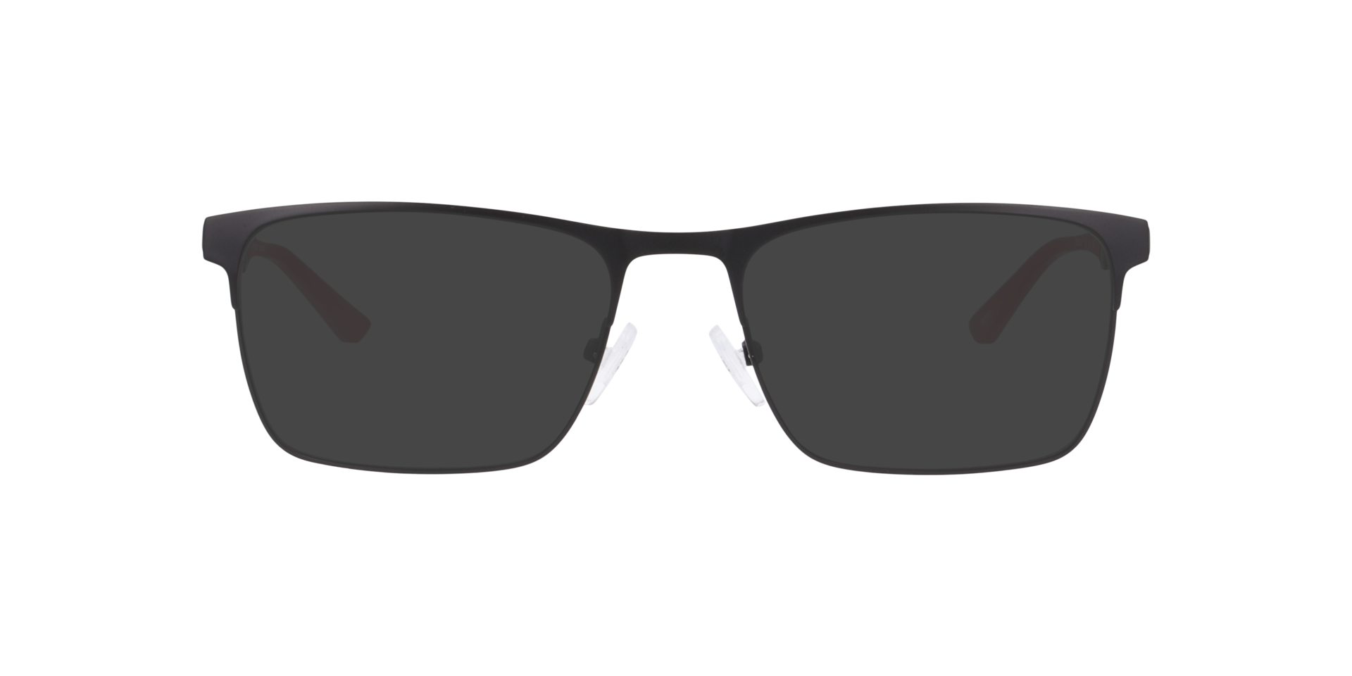 Nb4192 Black Red MetalEyeglass Frames for Glasses Direct, with Tinted Lenses